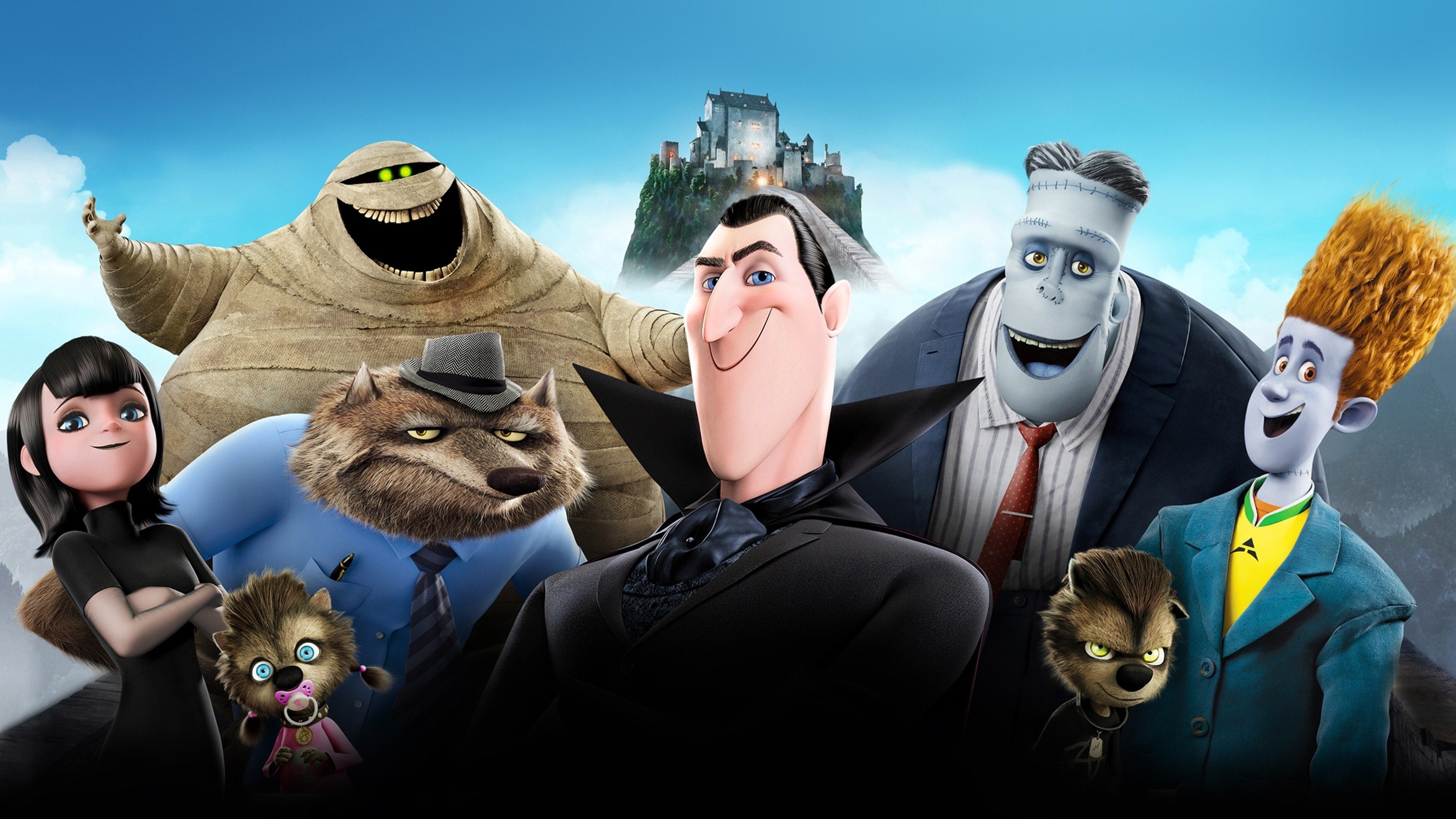 Hotel Transylvania, Animated comedy, Spooky castles, Wacky monsters, 3840x2160 4K Desktop