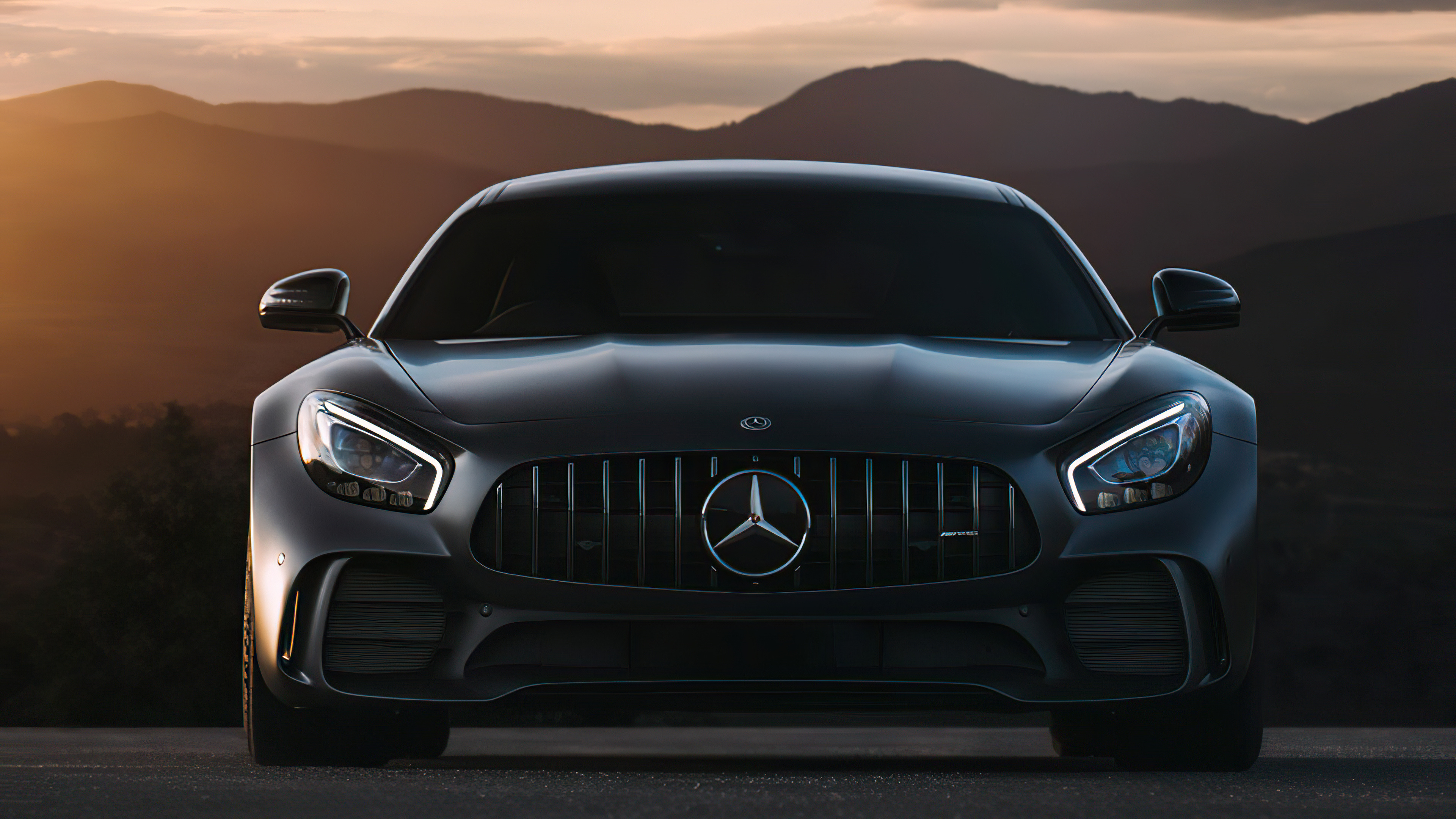 Mercedes-Benz AMG GT, Stunning black beauty, 4K wallpapers, Automotive excellence, 3840x2160 4K Desktop