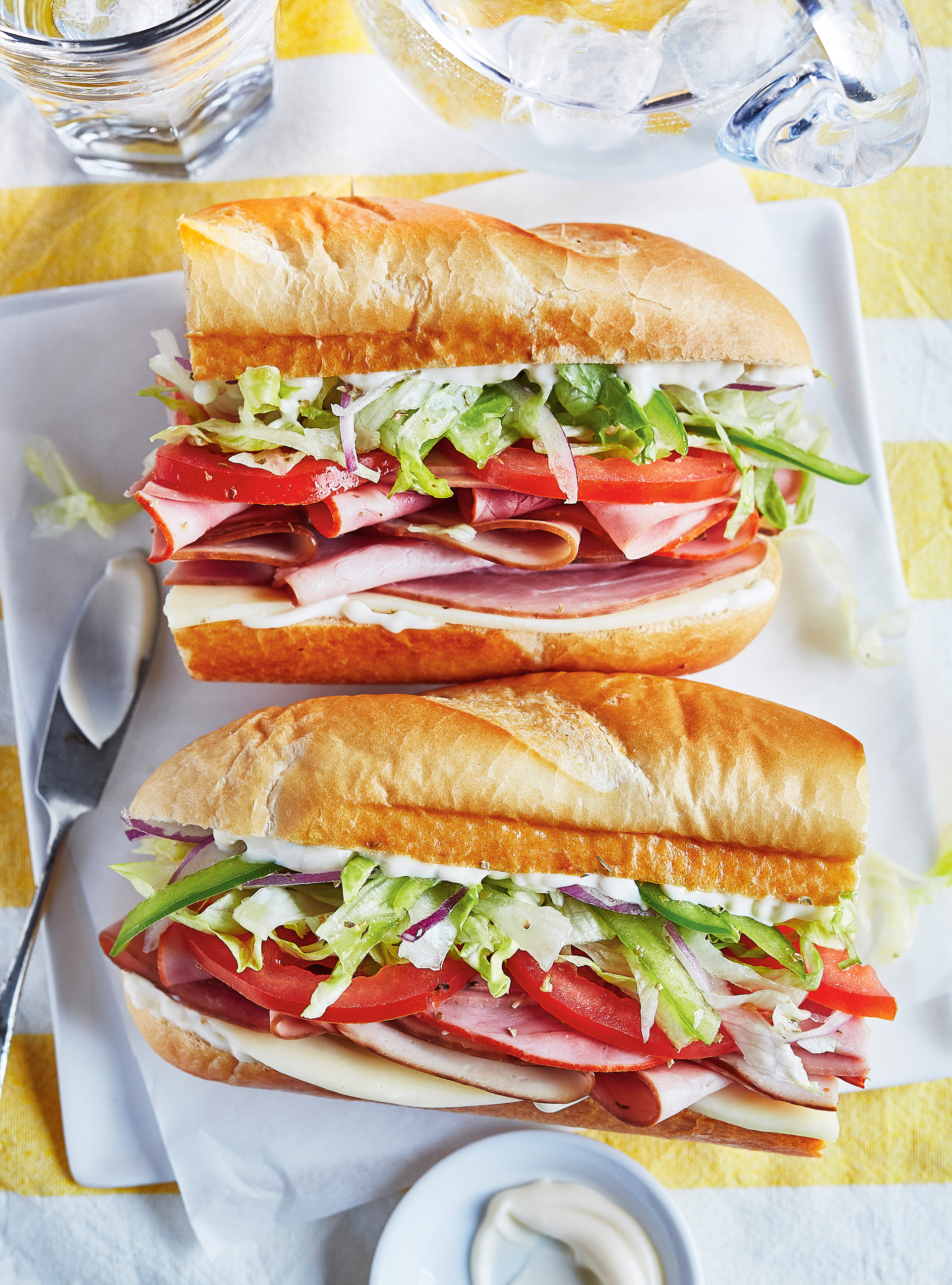 Sandwich: Account for nearly half of all limited-service restaurant sales. 1920x2600 HD Background.