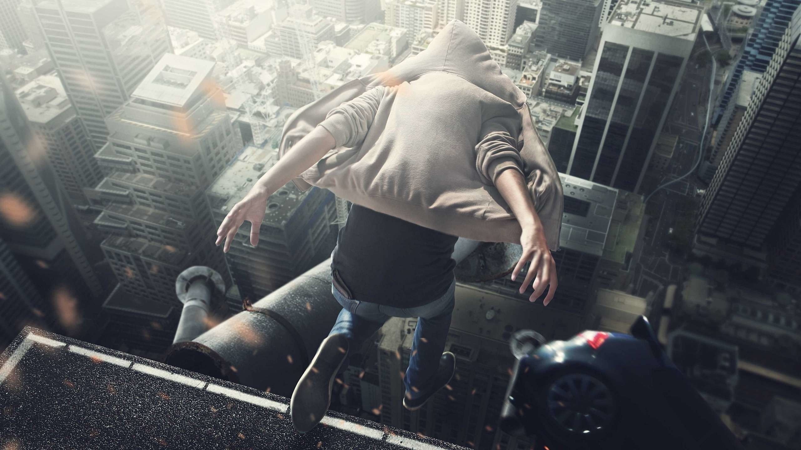Freerunning: Parkour, Freedom of thought and movement, Sport. 2560x1440 HD Wallpaper.