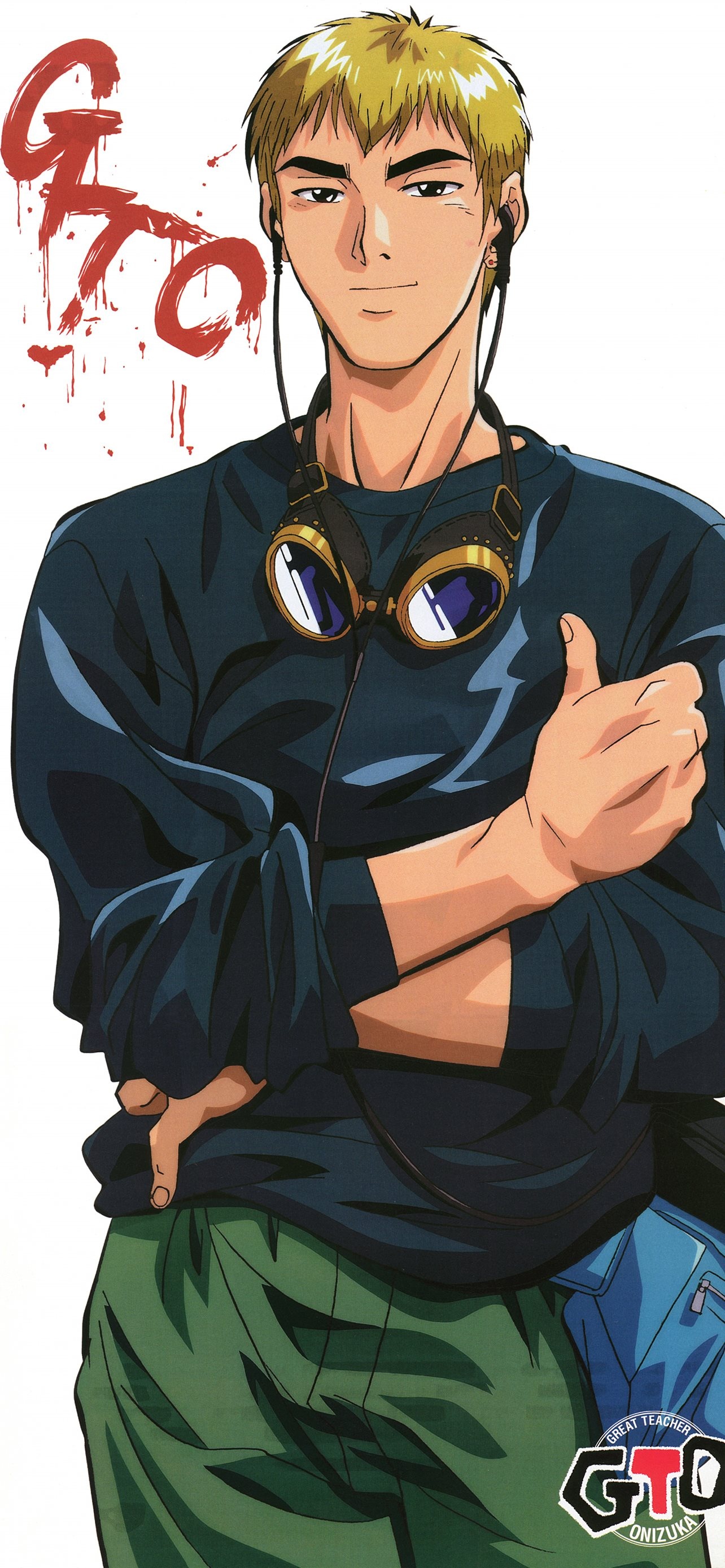 Great Teacher Onizuka: Anime, The story of a 22-year-old ex-gangster member, Mr. Onizuka. 1290x2780 HD Background.