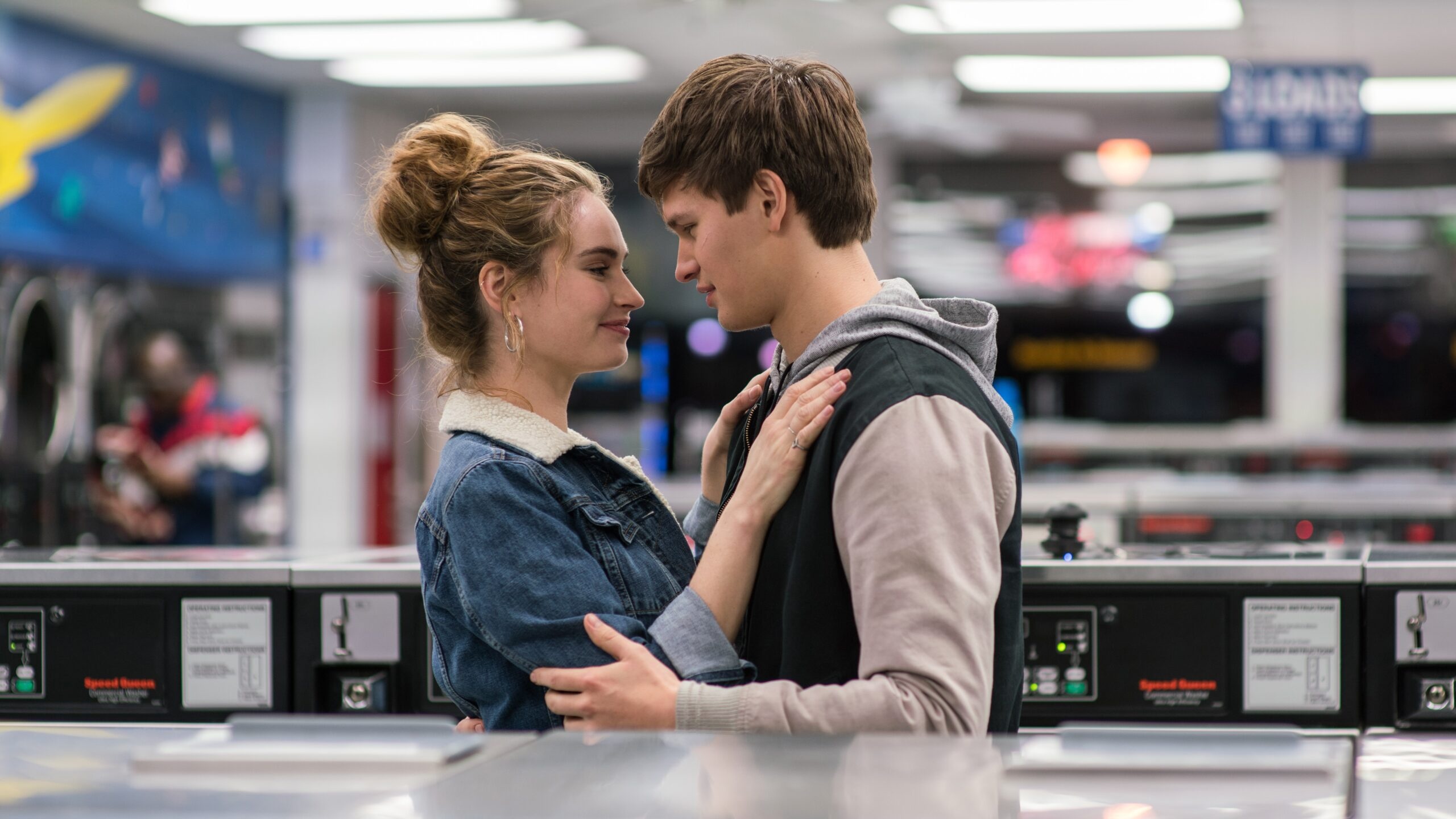 Lily James and Ansel Elgort in Baby Driver, HD wallpapers, 2560x1440 HD Desktop
