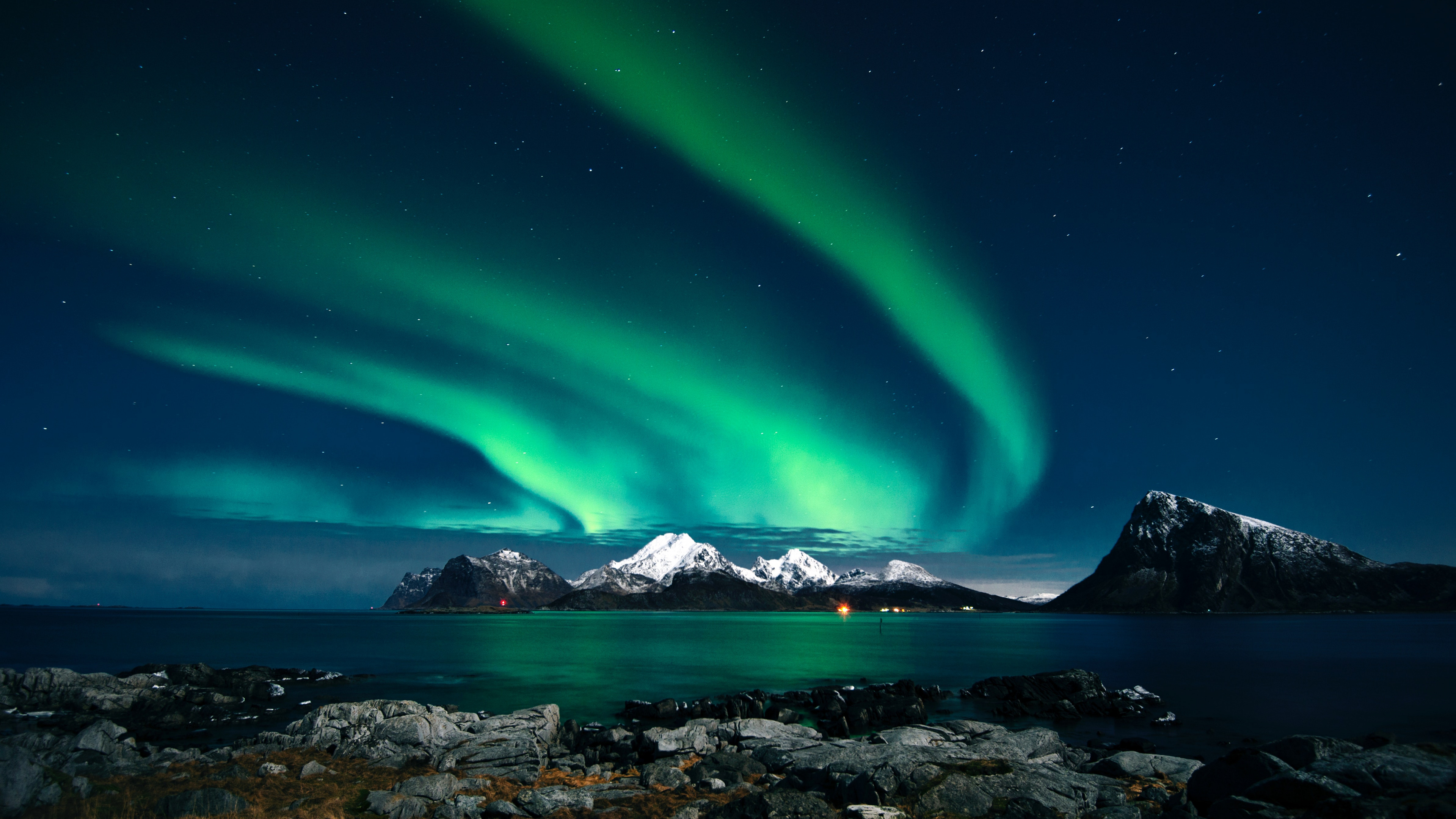 Aurora Borealis Nature, Iceland Wallpaper, 4K UHD Widescreen, Stunning Display, 3840x2160 4K Desktop