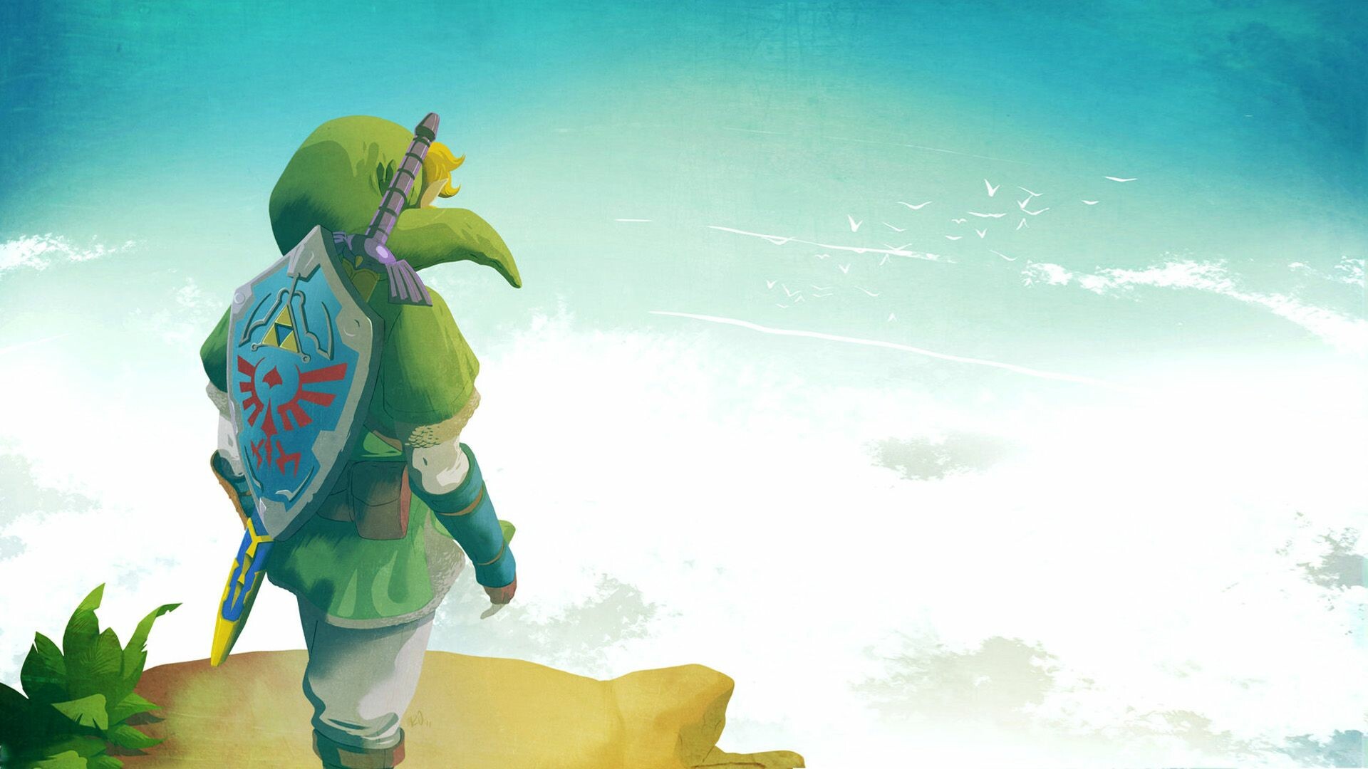 The Legend of Zelda: Link, The main character and protagonist of the series. 1920x1080 Full HD Wallpaper.