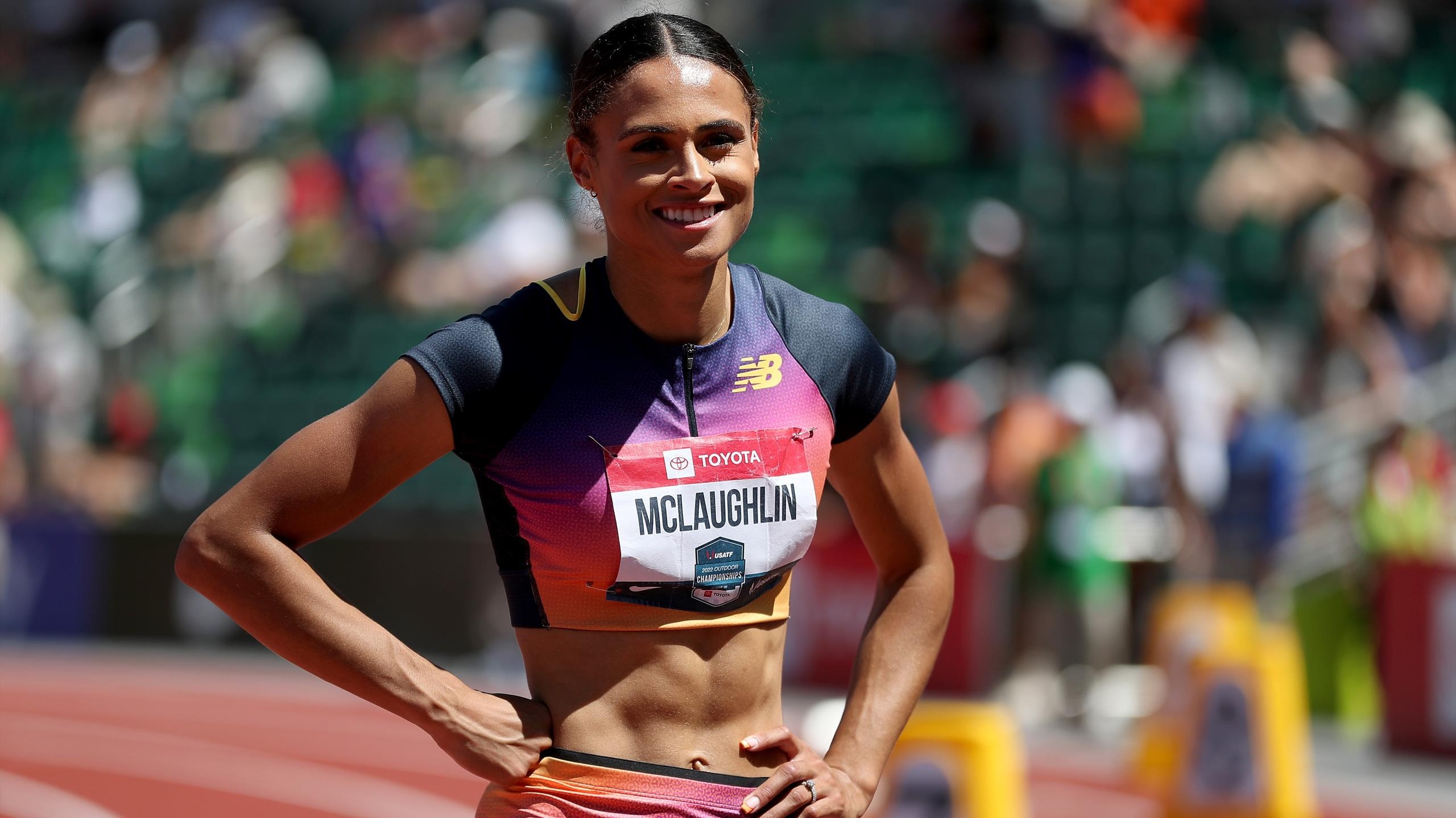 Sydney McLaughlin, 400m hurdles, World record, US National Championships, 2560x1440 HD Desktop