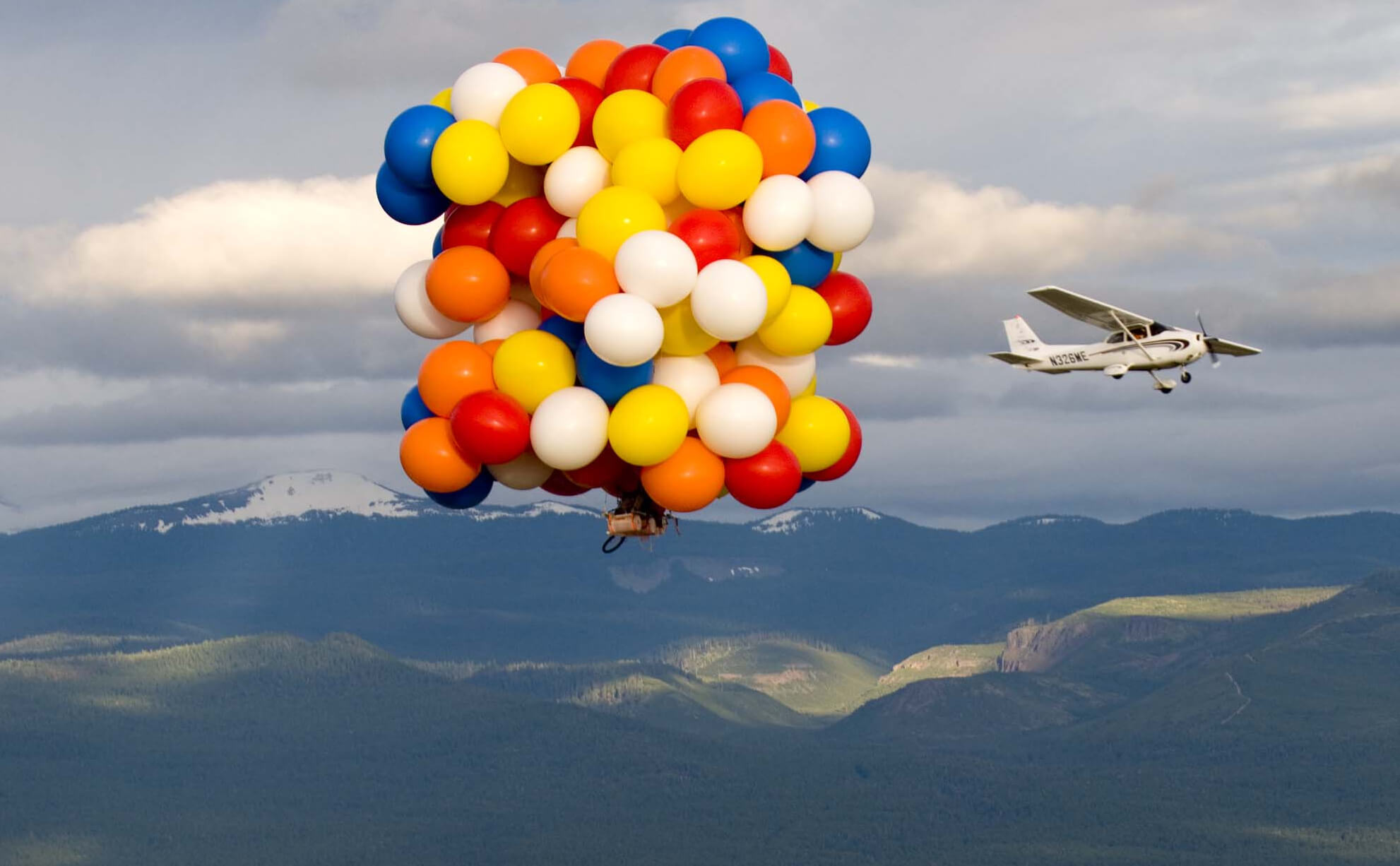 Cluster Ballooning: Kent Couch Cluster Balloon Flight, Flight across the state of Oregon. 1990x1230 HD Wallpaper.