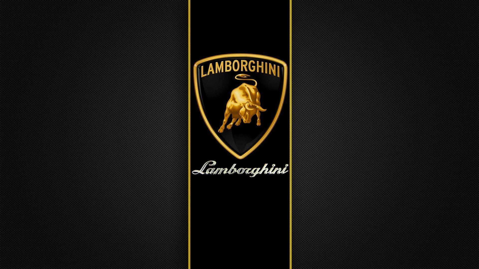 Lamborghini Logo, Eye-catching background, High-quality wallpapers, Free download, 1920x1080 Full HD Desktop