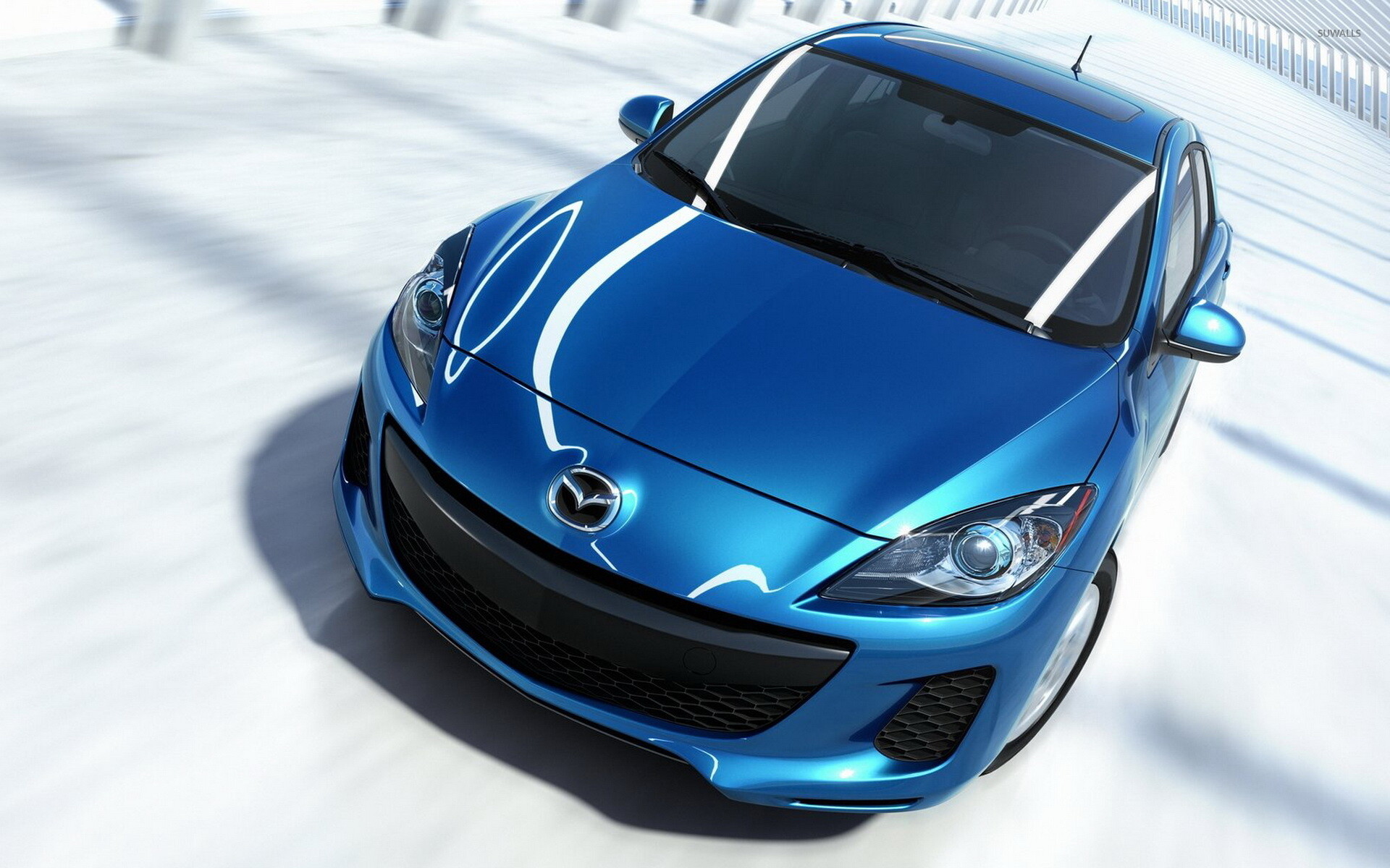 Mazda: The Mazda3, A compact car first introduced in 2003. 1920x1200 HD Wallpaper.