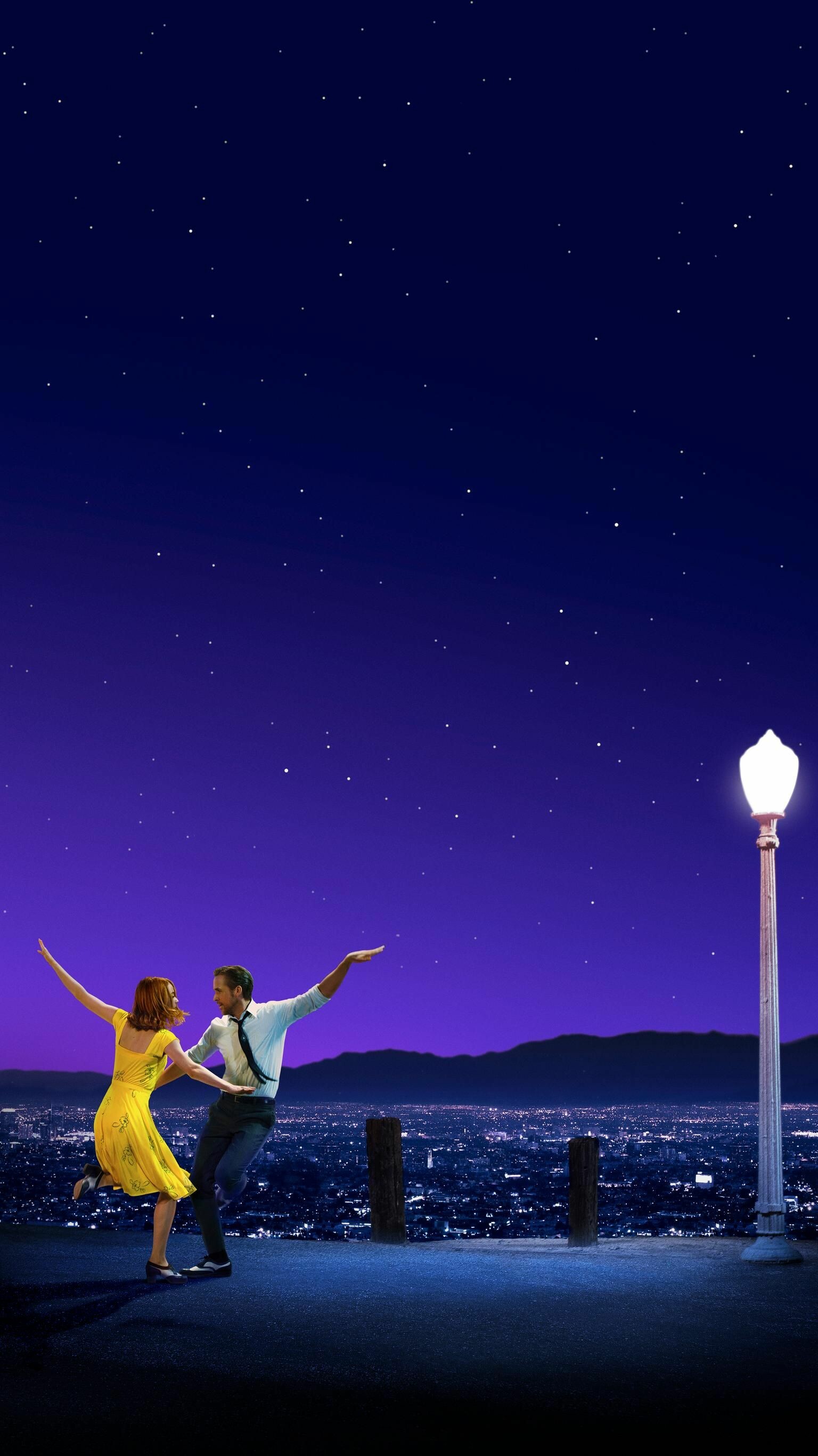 La La Land: The film received a record-tying fourteen nominations at the 89th Academy Awards, winning in six categories, including Best Actress for Stone and Best Director for Chazelle. 1540x2740 HD Wallpaper.