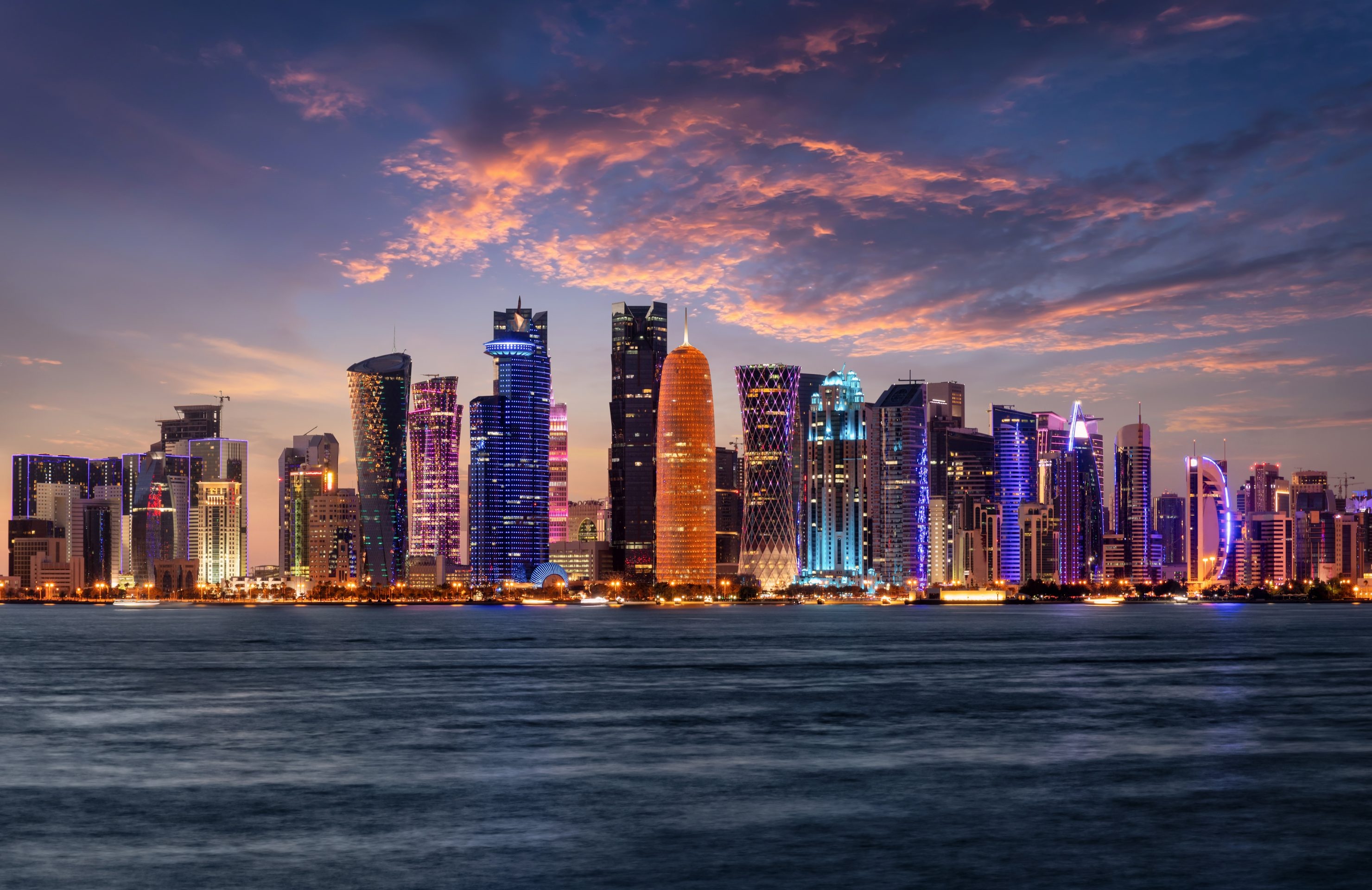 Doha, Qatar, Architecture, AE7, 2960x1920 HD Desktop