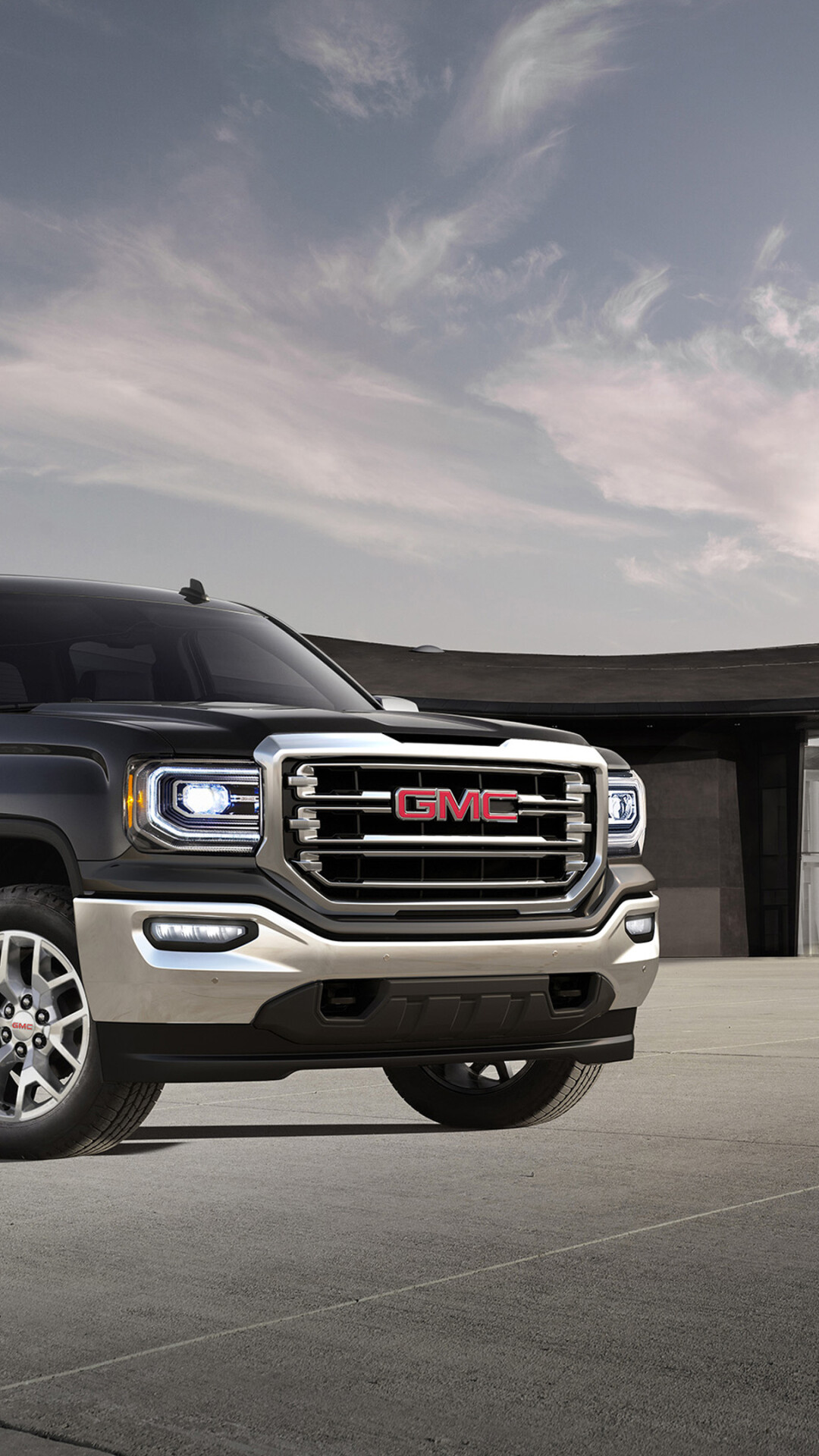 GMC: 2017 Sierra 1500 Crew Cab, Strong combination of fuel economy and power. 1080x1920 Full HD Background.