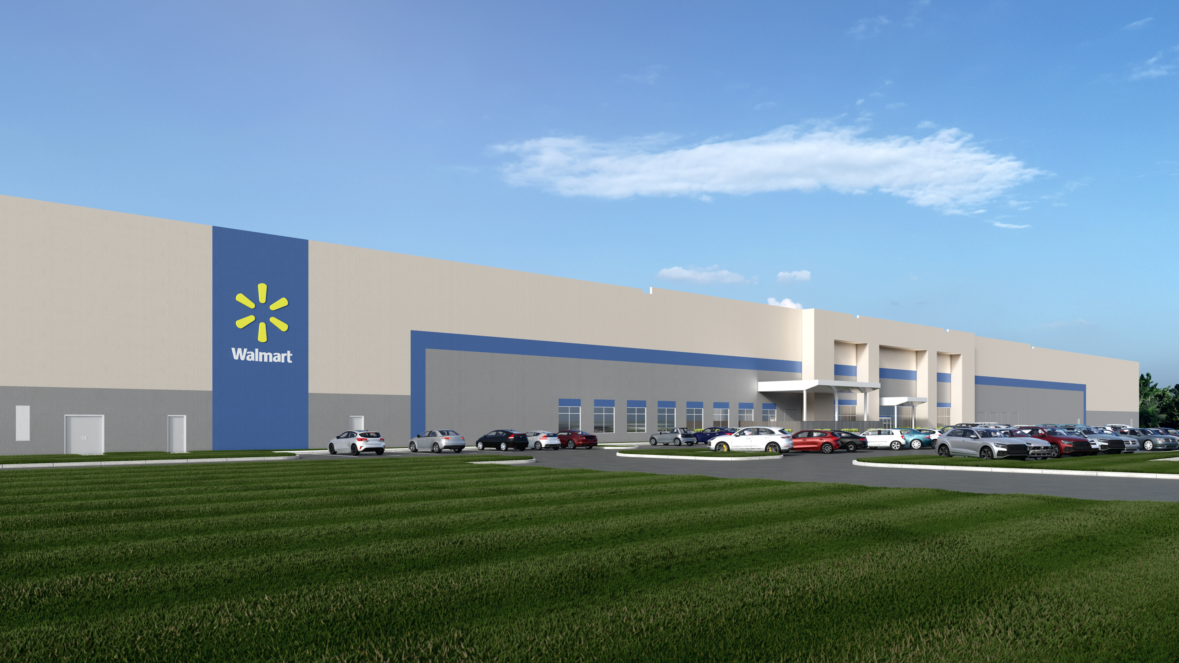 Walmart: Shippensburg, Pennsylvania, New fulfillment center, Opening: Spring 2022. 3840x2160 4K Background.
