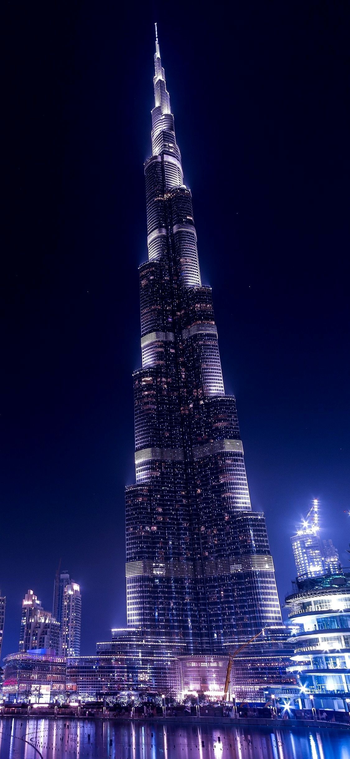 Middle East, Travels, Dubai skyline, Burj Khalifa marvel, 1130x2440 HD Phone