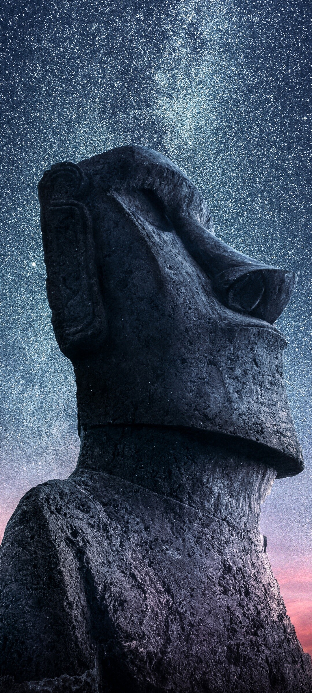 Moai: Easter Island statue, Ancient architecture, Artifact, Monument. 1080x2400 HD Wallpaper.