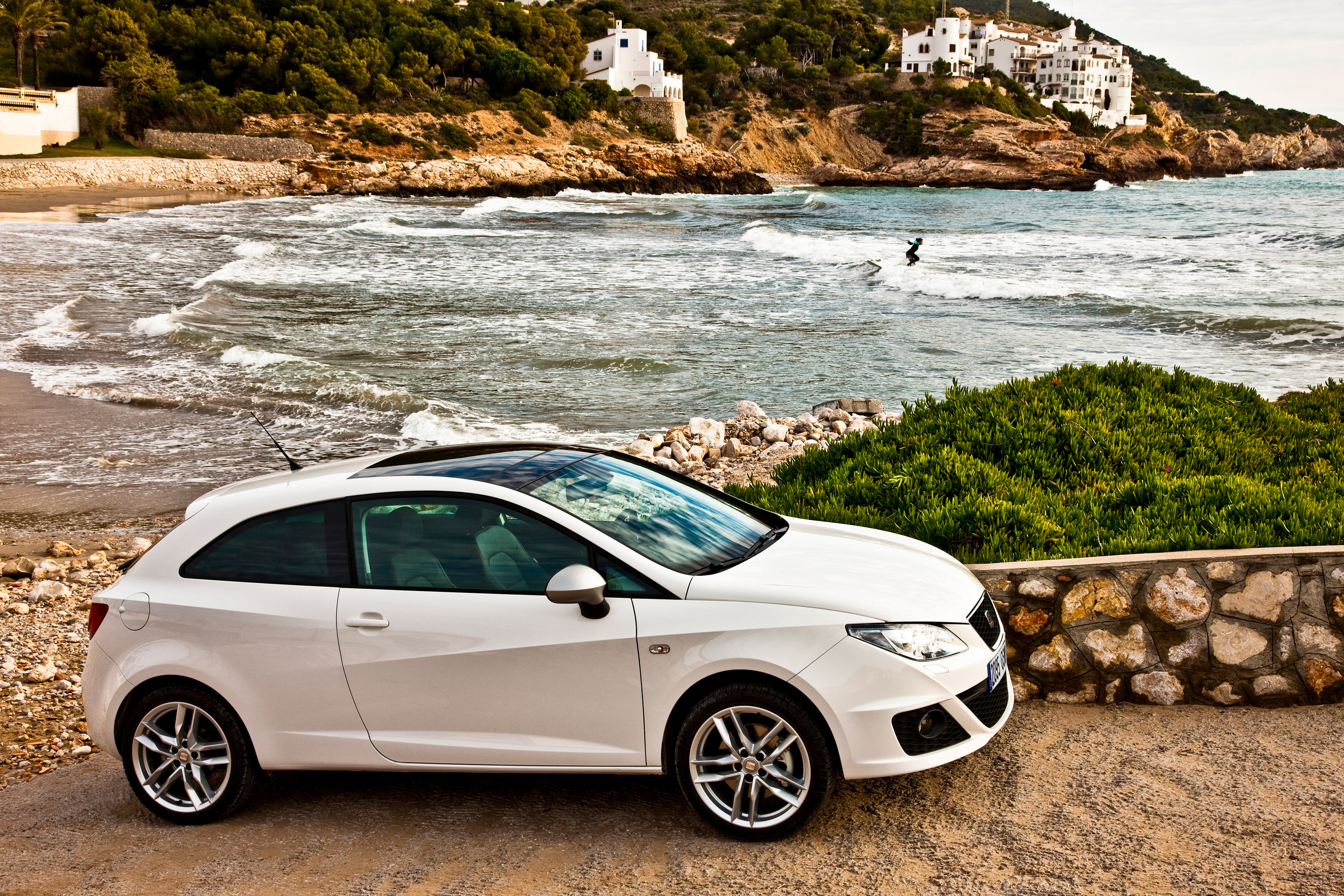 Seat Ibiza FR, TDI CR model, Sporty appearance, High-performance engine, 3000x2000 HD Desktop