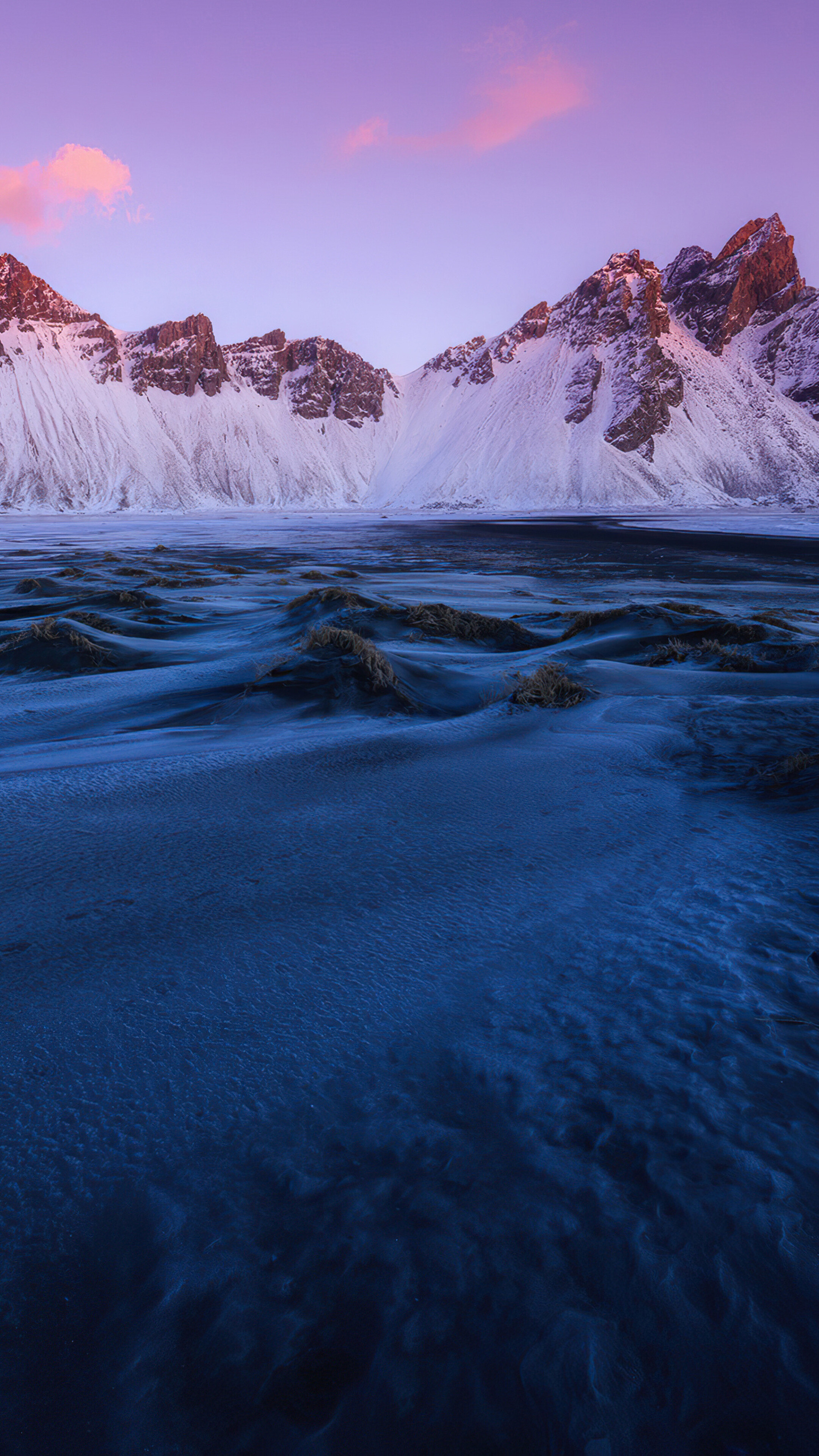 Glacier: Iceland, Winter, The geological formation found in the polar regions. 2160x3840 4K Wallpaper.