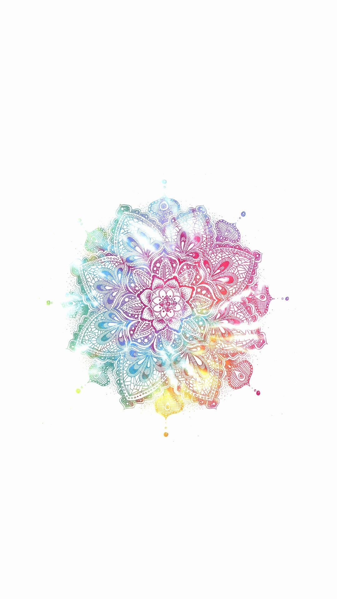 Flower mandala wallpapers, Whimsical floral designs, Vibrant colors, Botanical art, 1080x1920 Full HD Handy
