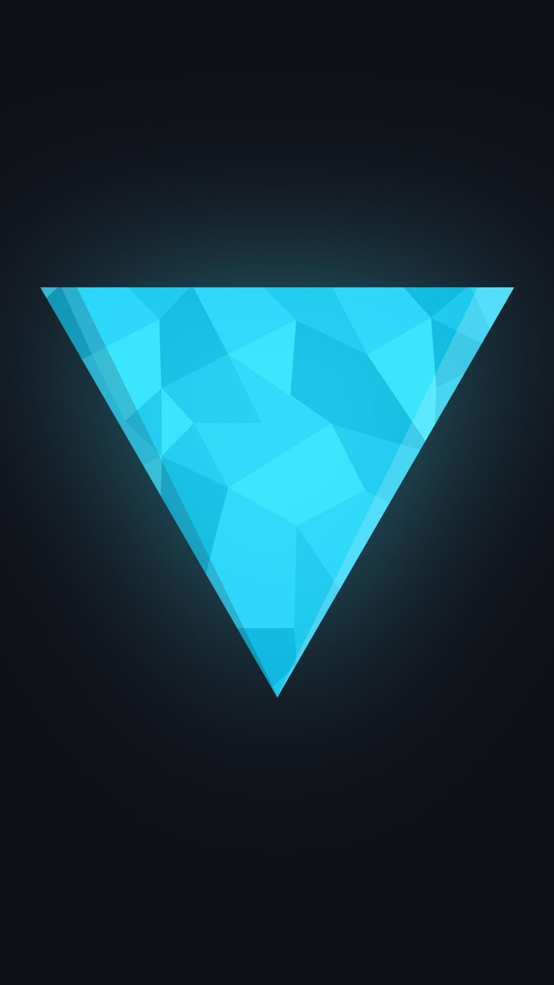 Geometric Abstract: Sky blue triangular, Vertex, Acute angles. 1080x1920 Full HD Background.