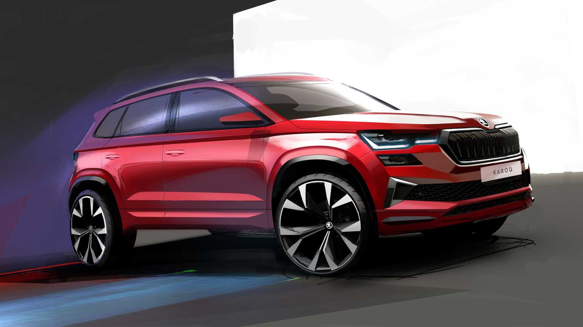 Skoda Karoq 2021 facelift, Bold and dynamic, Upgraded features, Enhanced driving experience, 1920x1080 Full HD Desktop