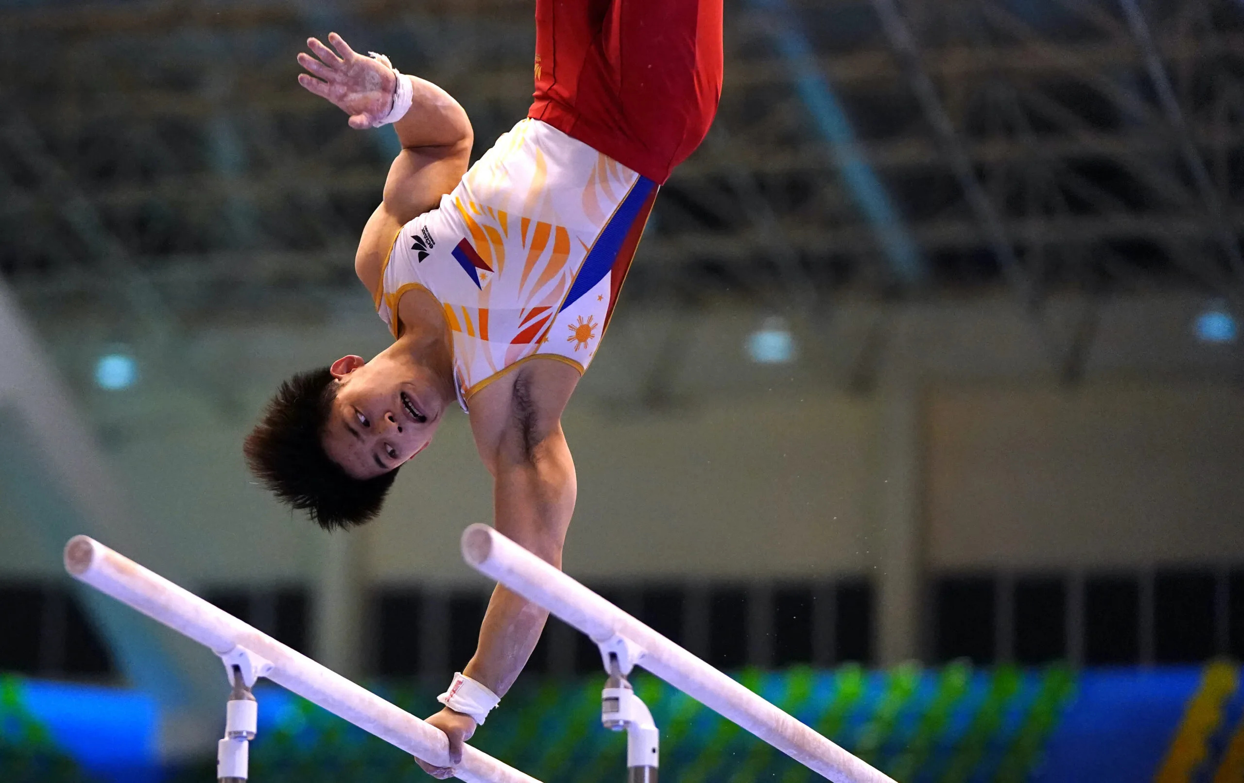 Parallel Bars: Carlos Yulo in the Southeast Asian Games in Vietnam, 2022 Asian Gymnastics, PH's most bemedaled athlete. 2560x1620 HD Wallpaper.