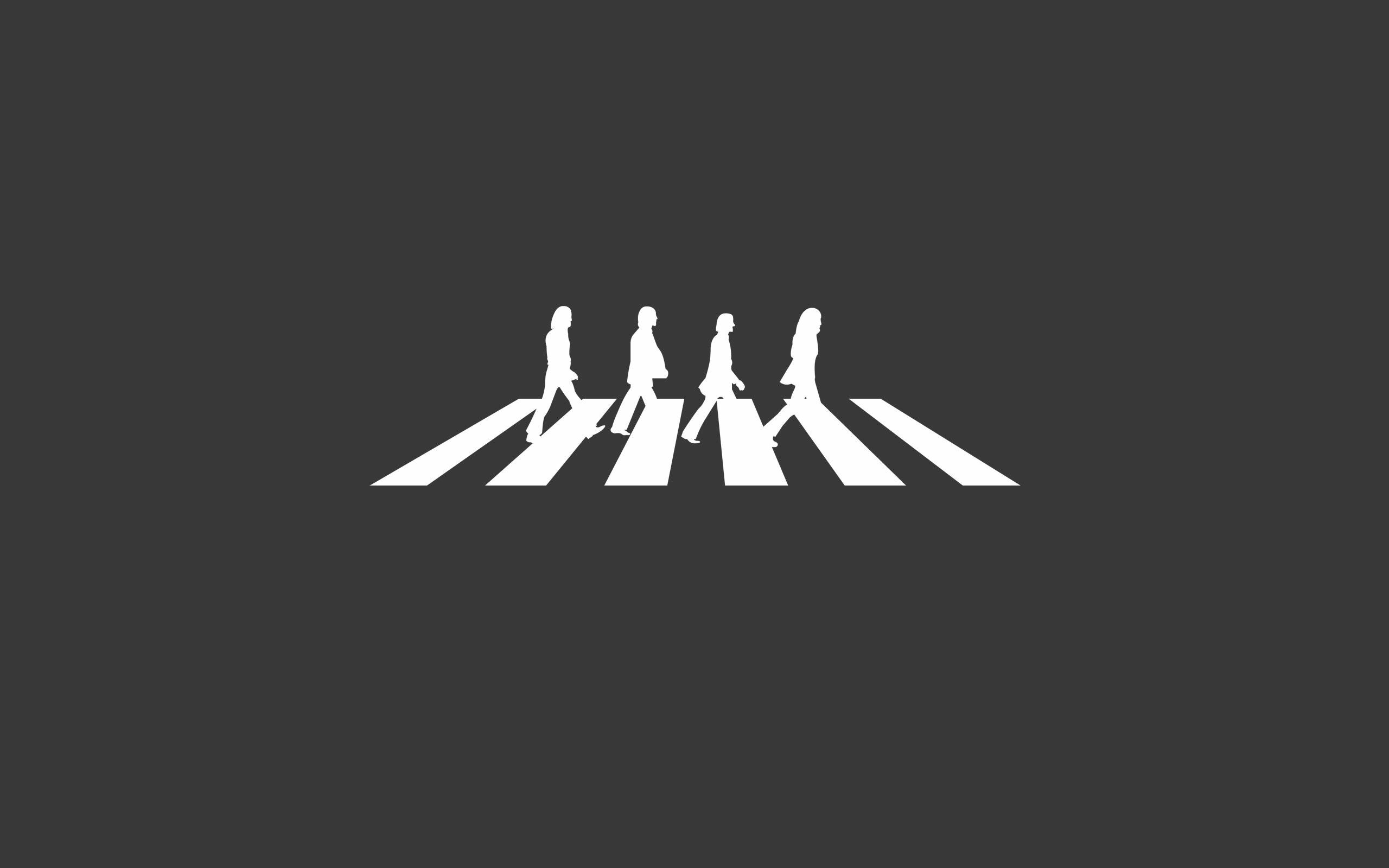 The Beatles: Abbey Road, Minimalism, Liverpool band, Music. 2560x1600 HD Background.