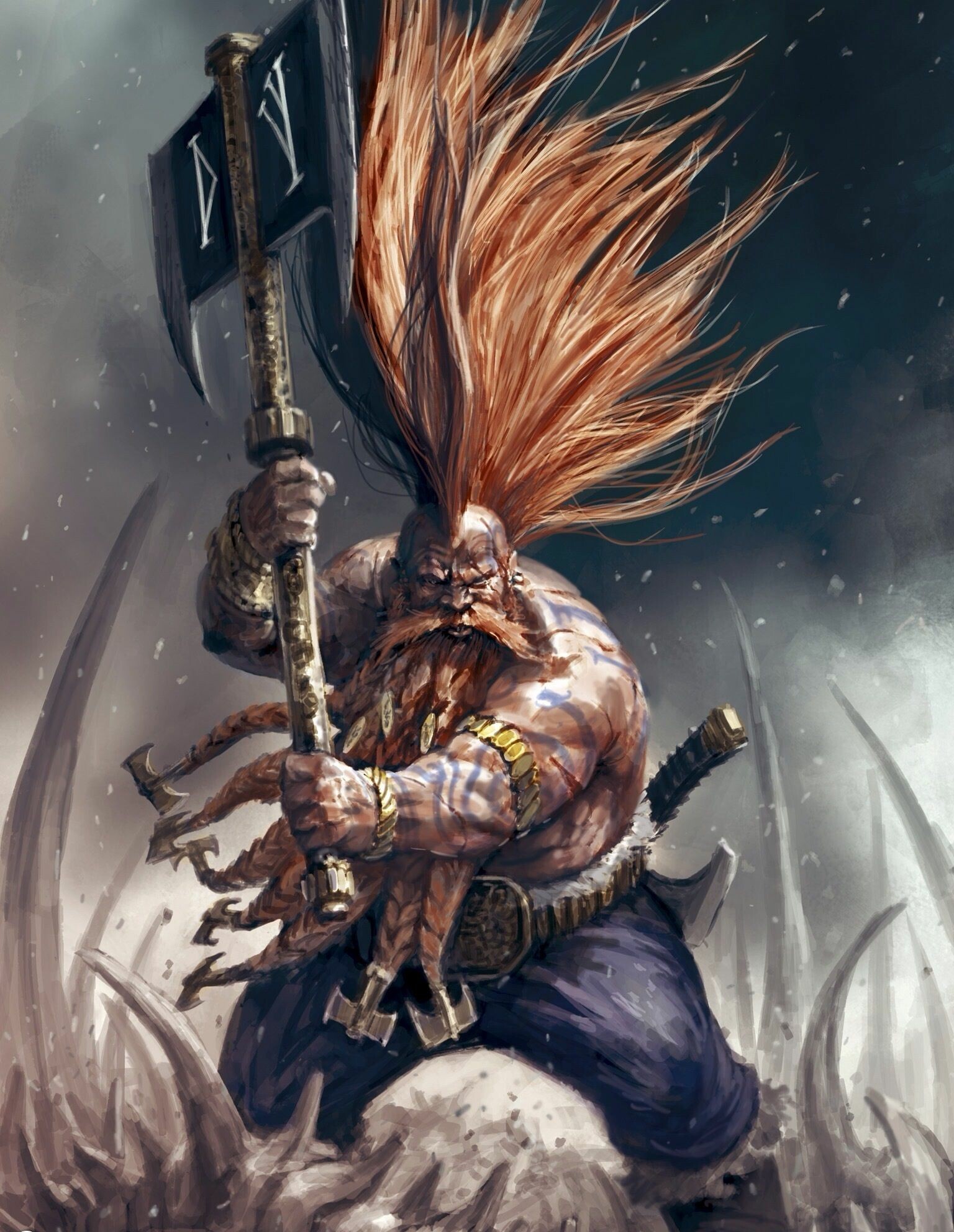 Dwarf: Elder Race, One of the oldest and proudest intelligent races of the Warhammer World. 1540x1990 HD Background.