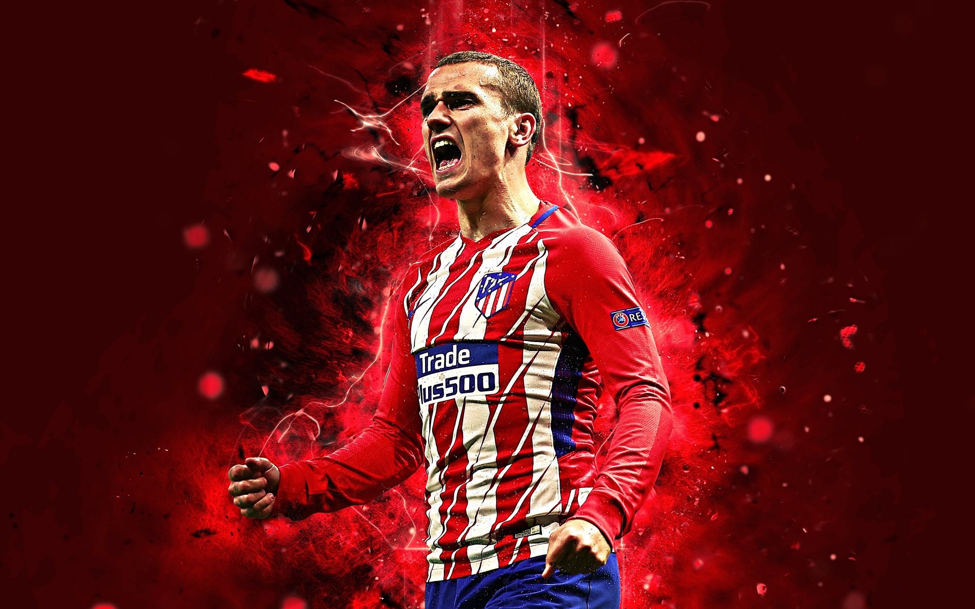 Atletico Madrid: The club's first ground was the Ronda de Vallecas, Antoine Griezmann. 1920x1200 HD Wallpaper.