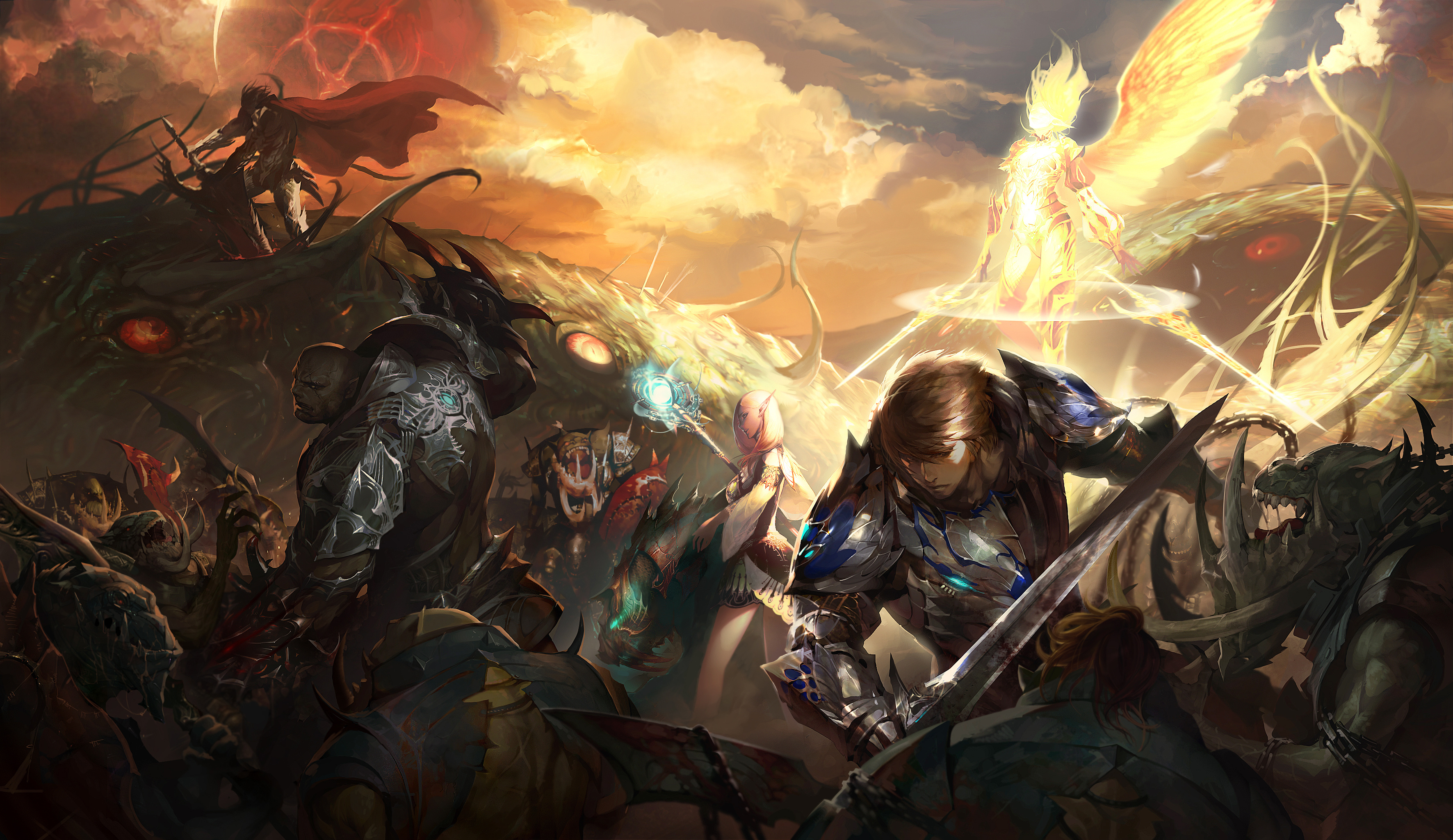 Lineage game, Gaming experts, Lineage II wallpapers, Game's essence, 3550x2050 HD Desktop