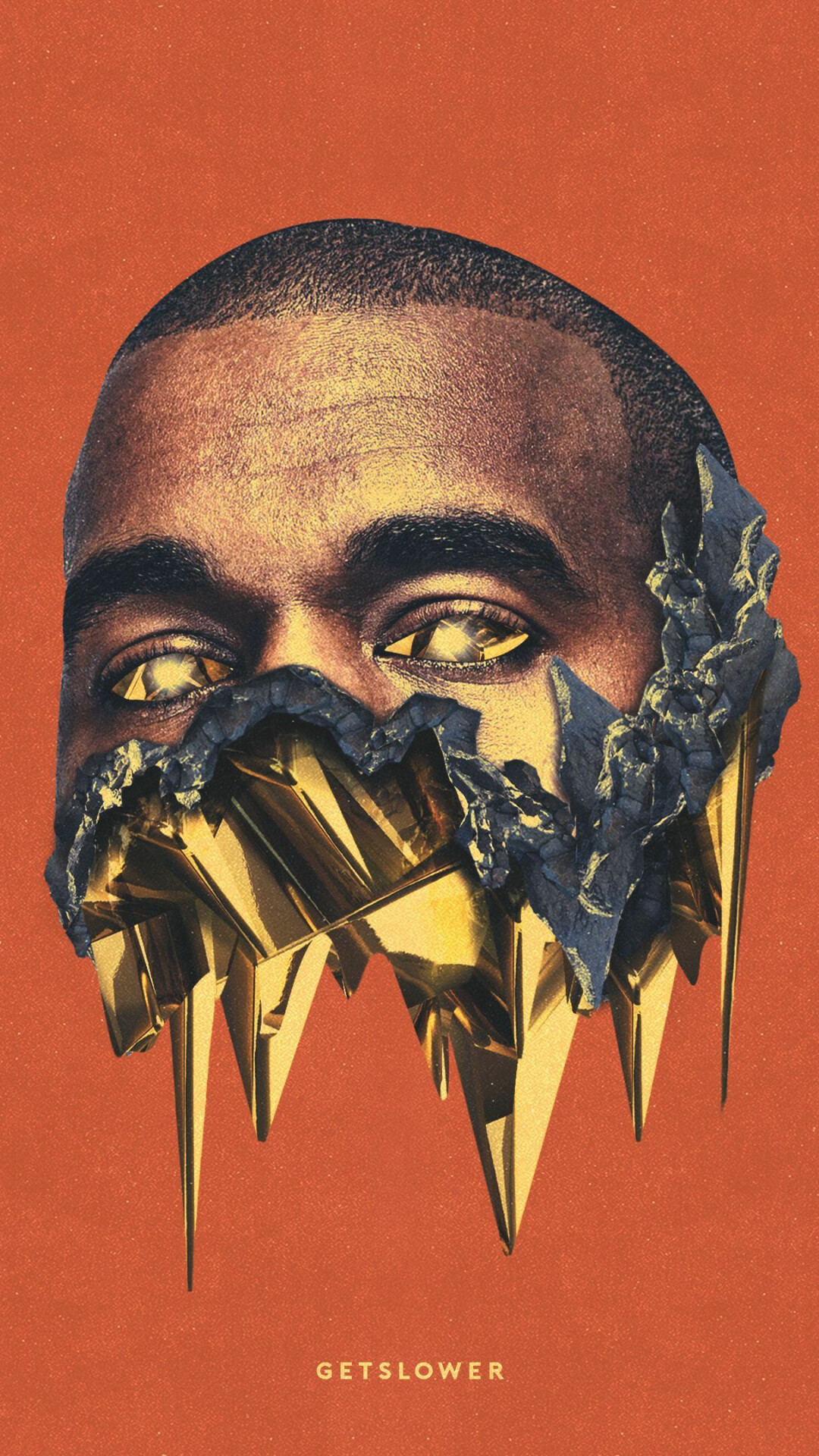Kanye West: The Life of Pablo, Illustration, The seventh studio album by American rapper and producer Ye. 1080x1920 Full HD Background.