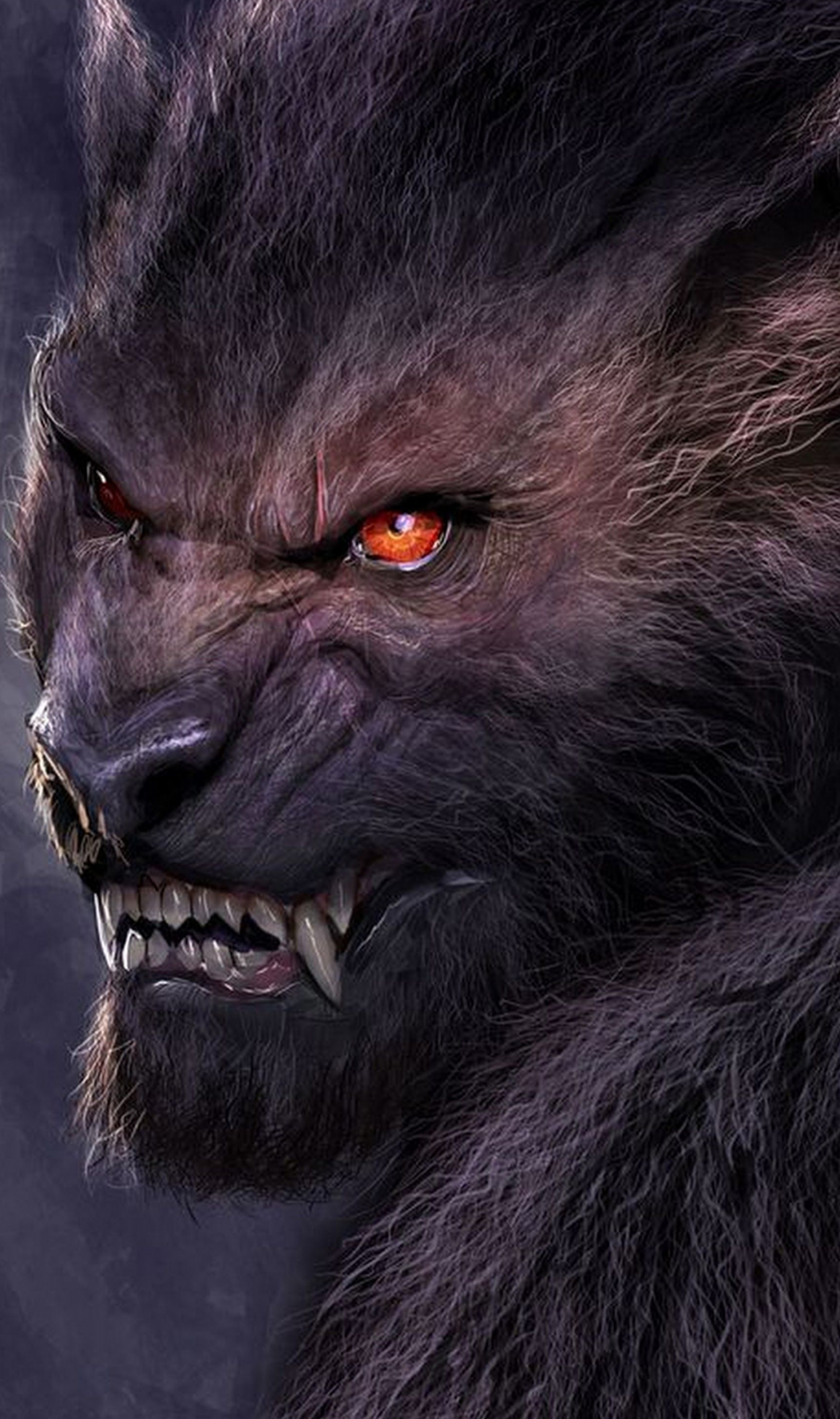Sign in, Werewolf, Fantasy creatures, Supernatural realm, 2120x3580 HD Phone