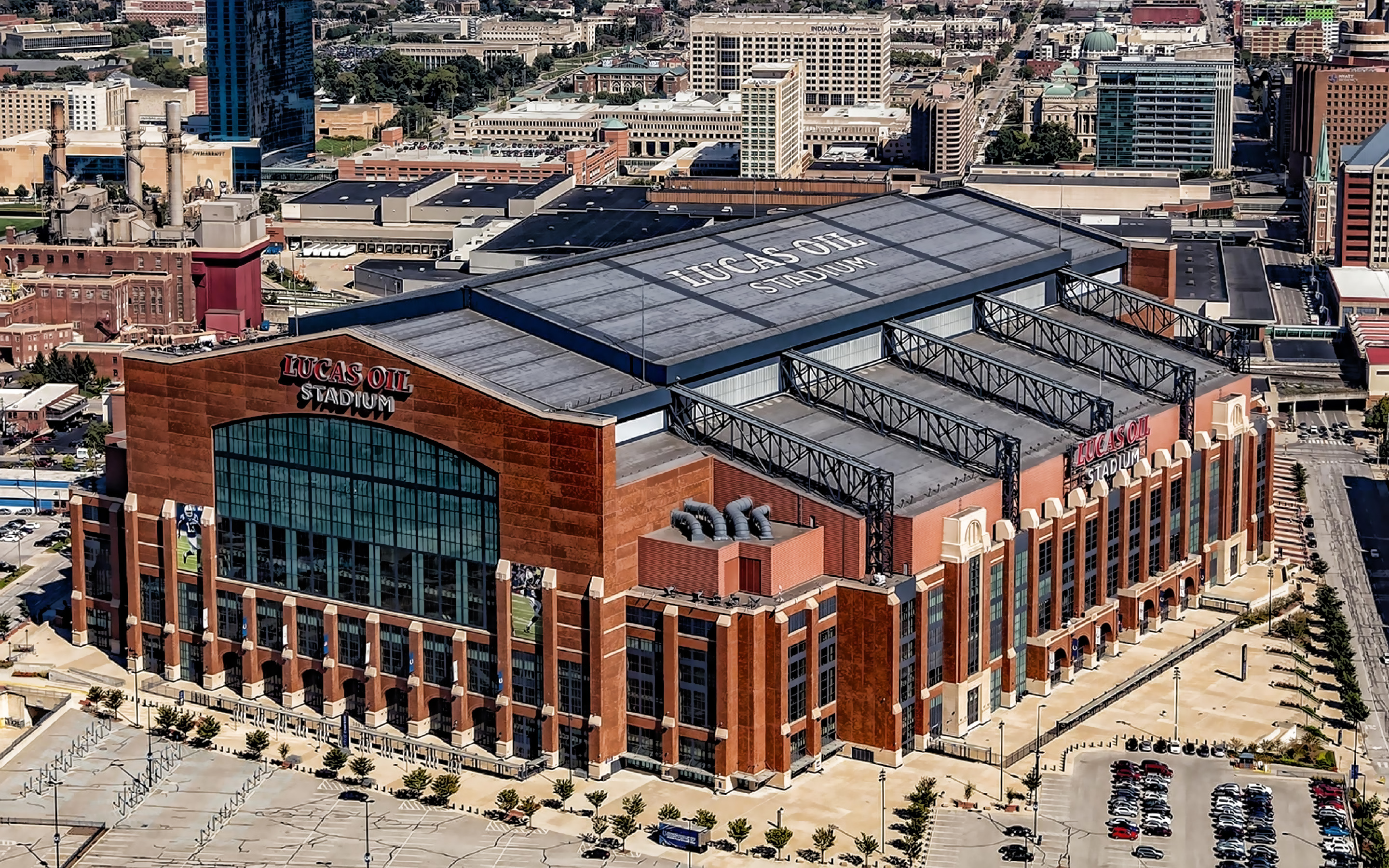 Lucas Oil Stadium, Indianapolis Colts, Sports Arena, American Football, 2880x1800 HD Desktop