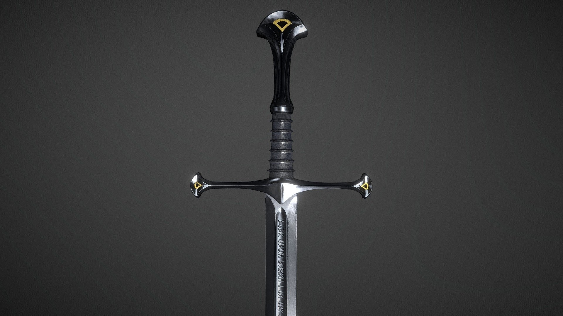 Narsil Sword, 3D model download, Detailed design, Intricate craftsmanship, 1920x1080 Full HD Desktop