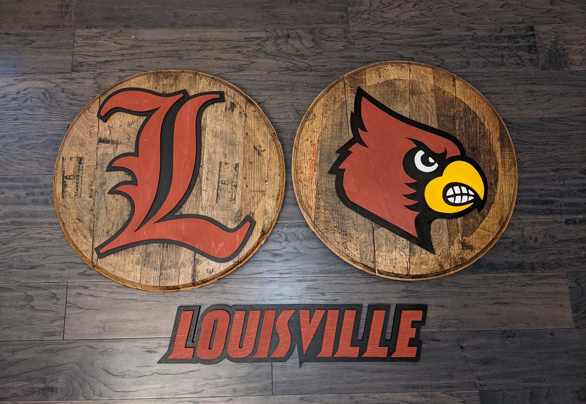 Louisville Cardinals, Unique wood art, 3D craftsmanship, Sports memorabilia, 1920x1330 HD Desktop