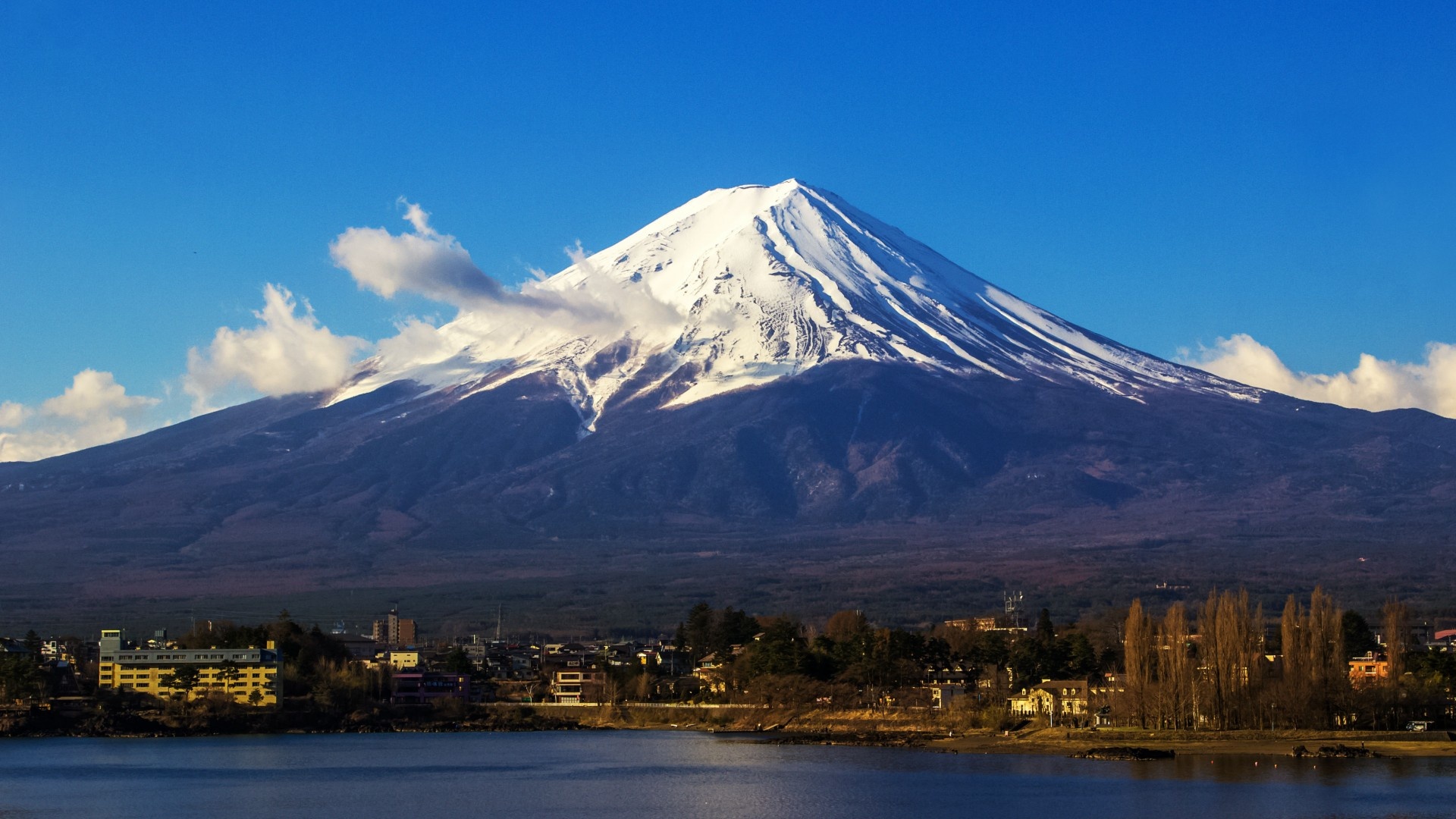 Mount Fuji, Natural wonder, Iconic landmark, Serene beauty, 1920x1080 Full HD Desktop