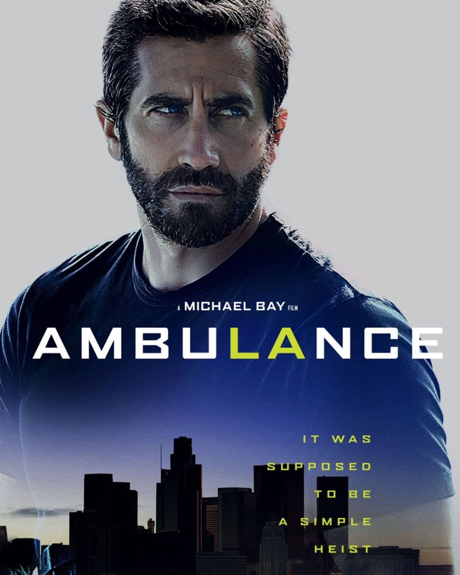 Ambulance 2022, Jake Gyllenhaal, Character poster, Movies, 1600x2000 HD Handy