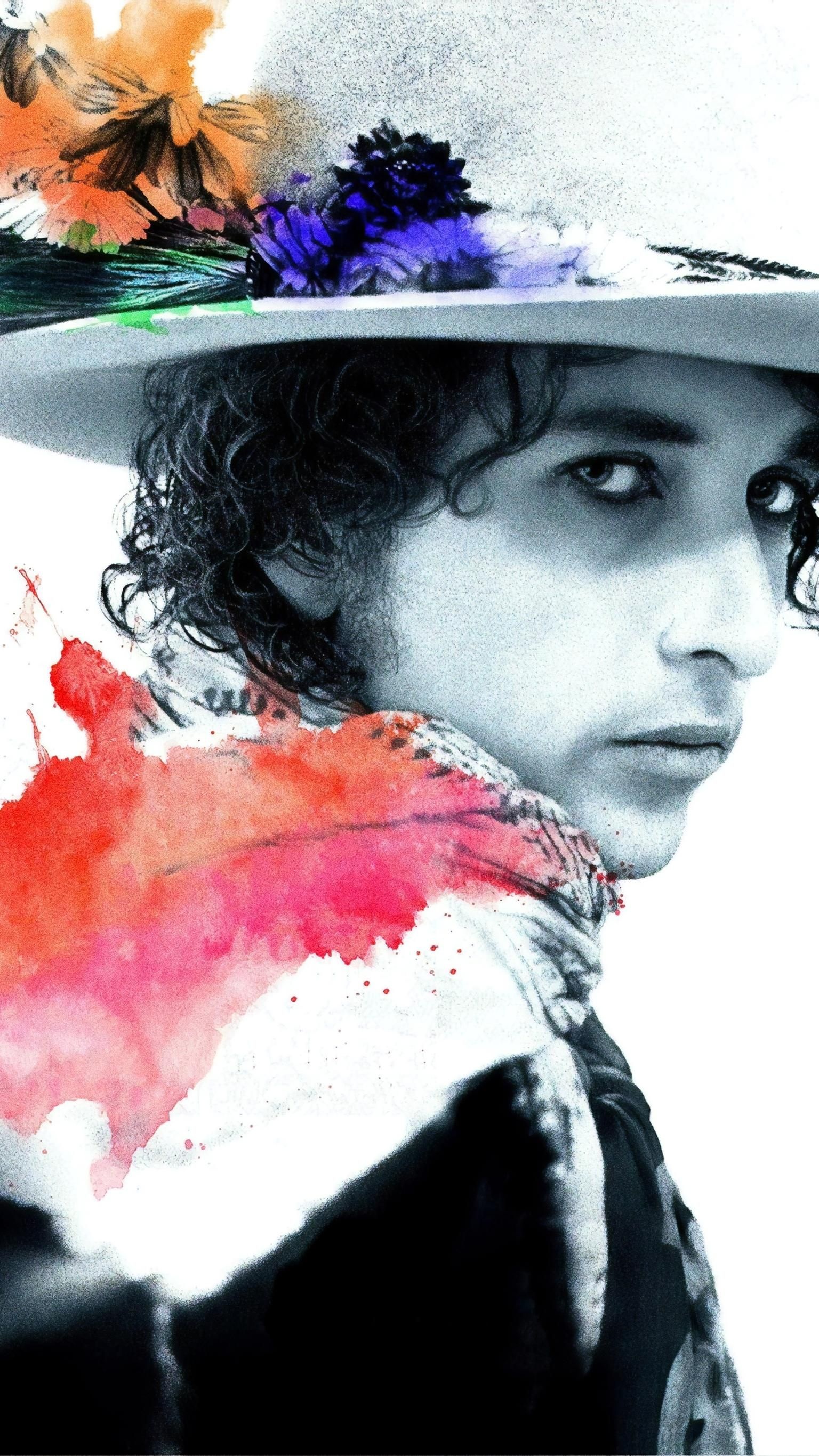 Bob Dylan: Rolling Thunder Revue, Filmmaker Martin Scorsese chronicles the troubled spirit of America in 1975. 1540x2740 HD Background.