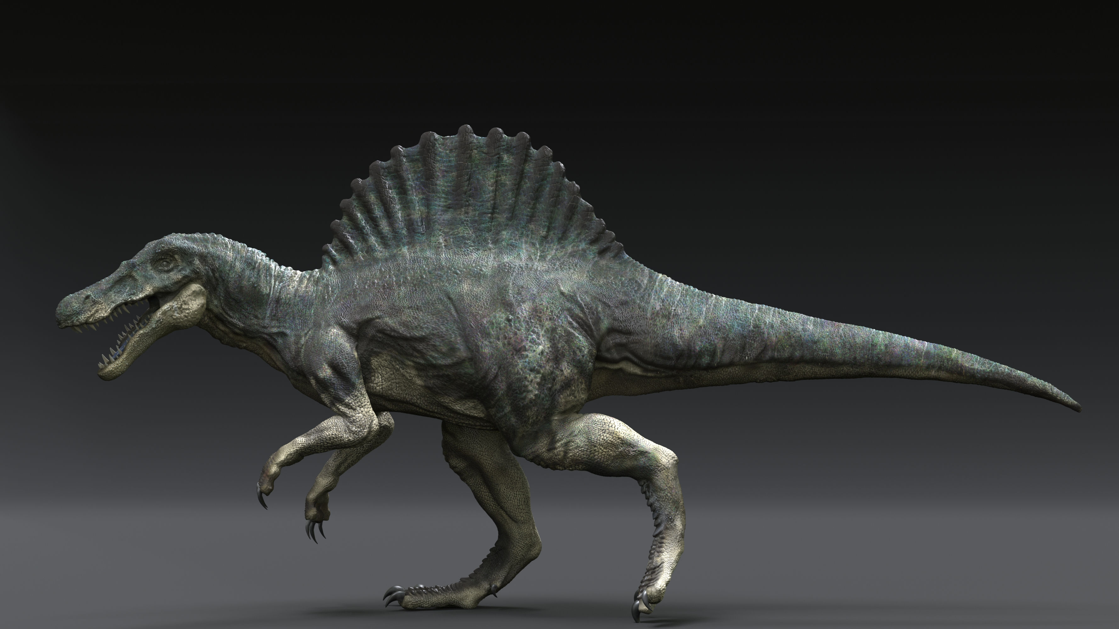 Spinosaurus zbrushcentral, Digital sculpting, Artist community, Creative expression, 3560x2000 HD Desktop