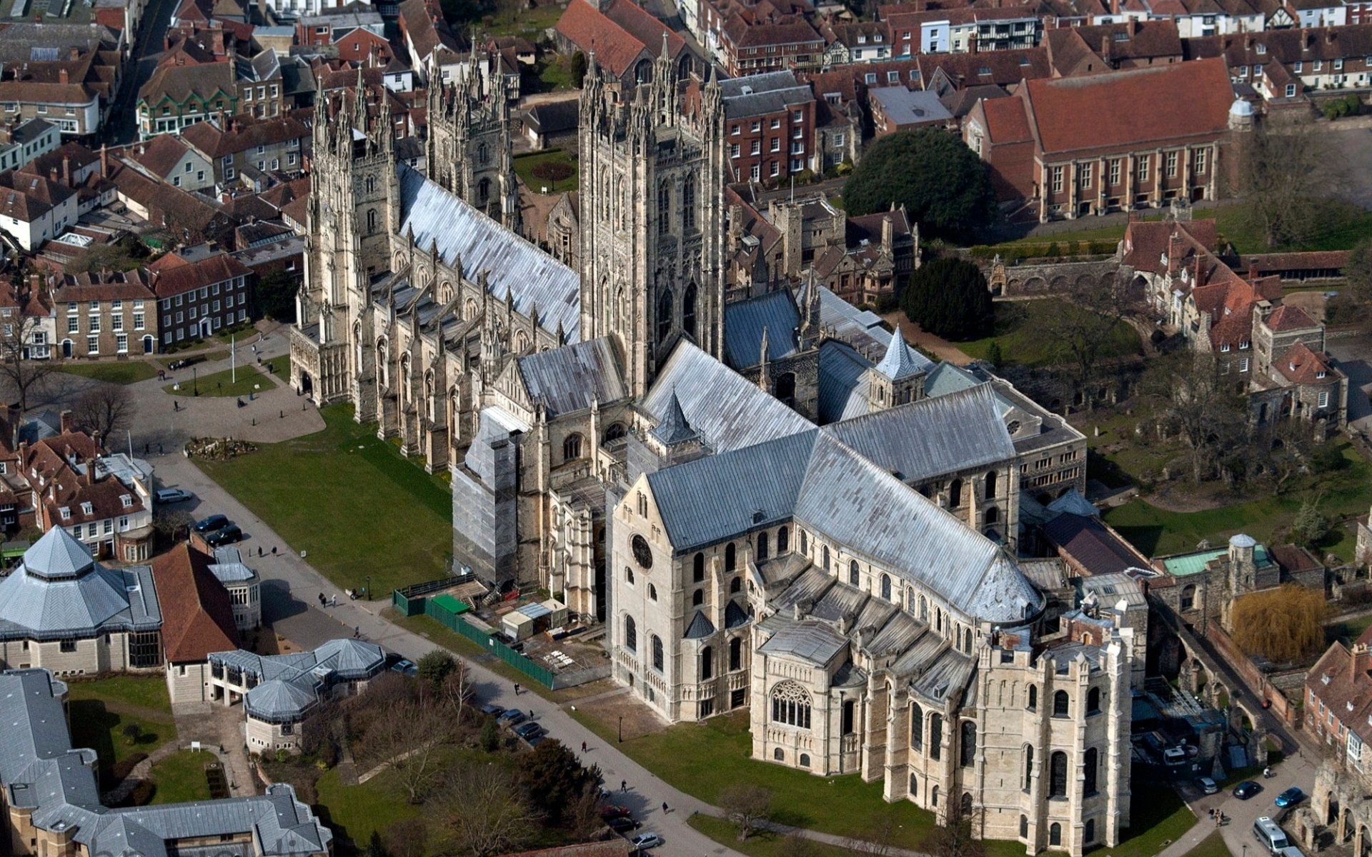 Canterbury, England, Canterbury Cathedral, Majestic view, 1920x1200 HD Desktop