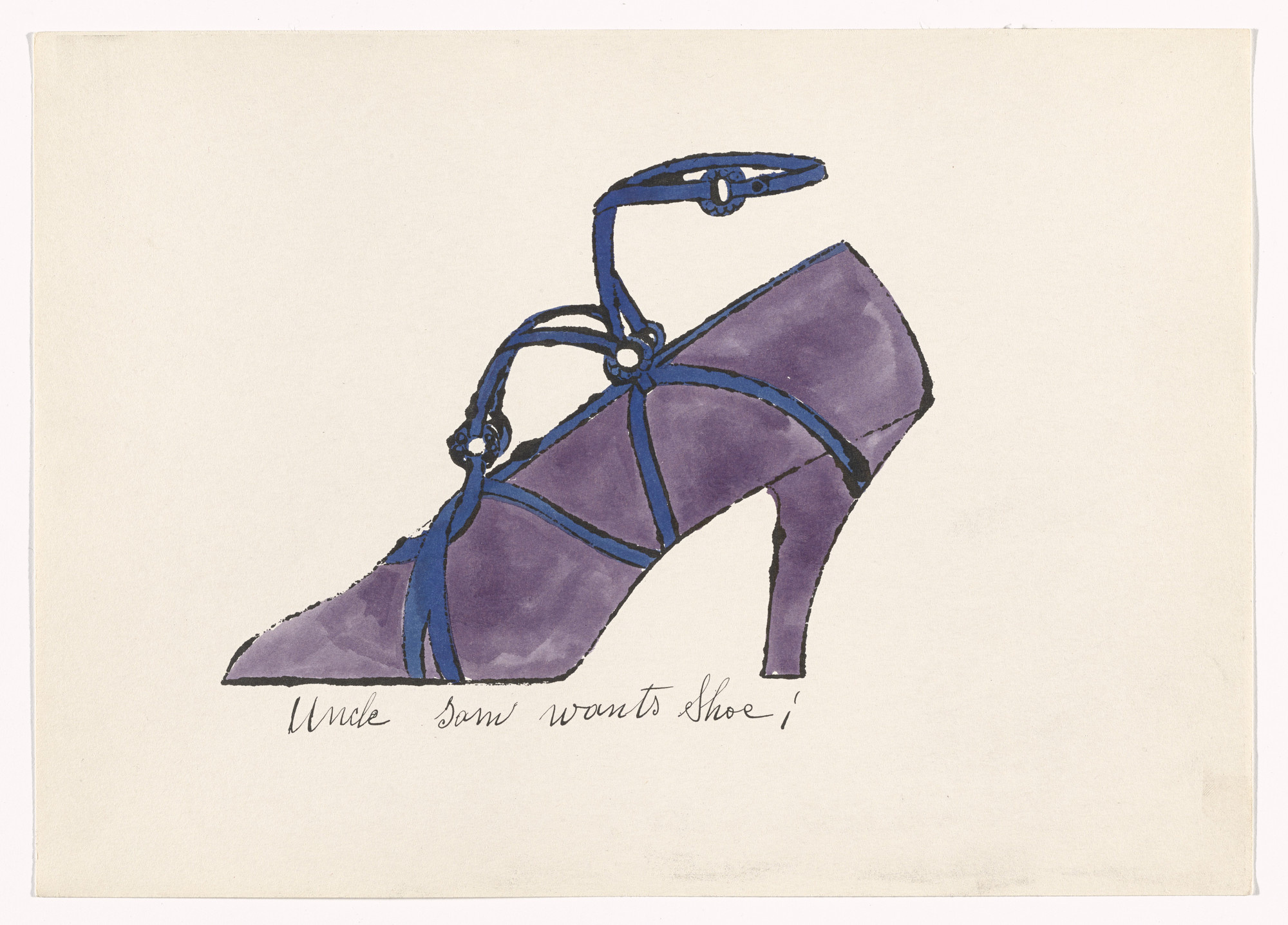 Andy Warhol, Untitled artwork, La Recherche du Shoe Perdu, MoMA, 2000x1440 HD Desktop