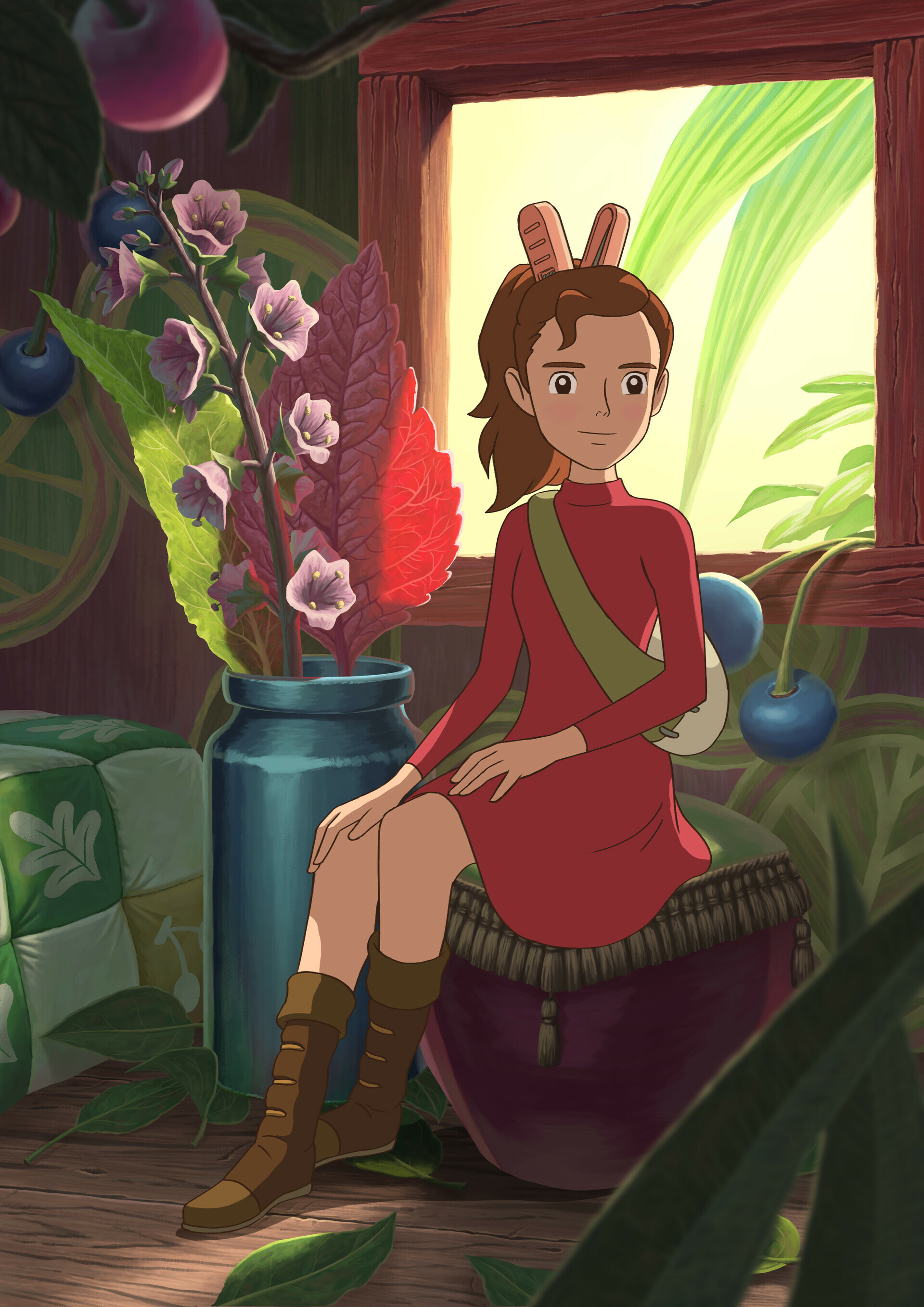The Secret World of Arrietty: Arrietty the Borrower, A 2010 Japanese animated fantasy. 1920x2720 HD Wallpaper.