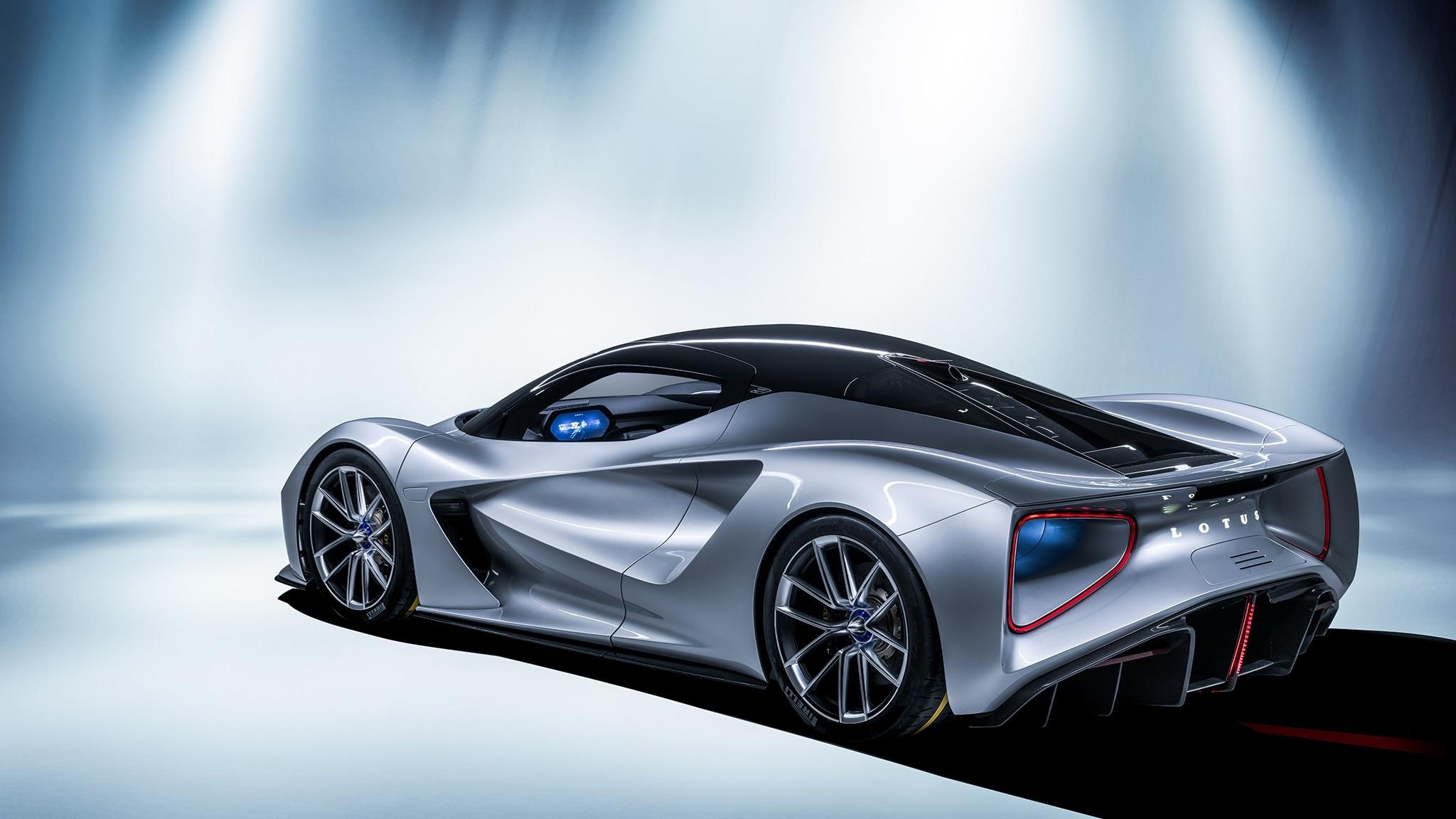 Lotus Evija, Exotic supercar, High-performance electric, Futuristic design, 2050x1160 HD Desktop