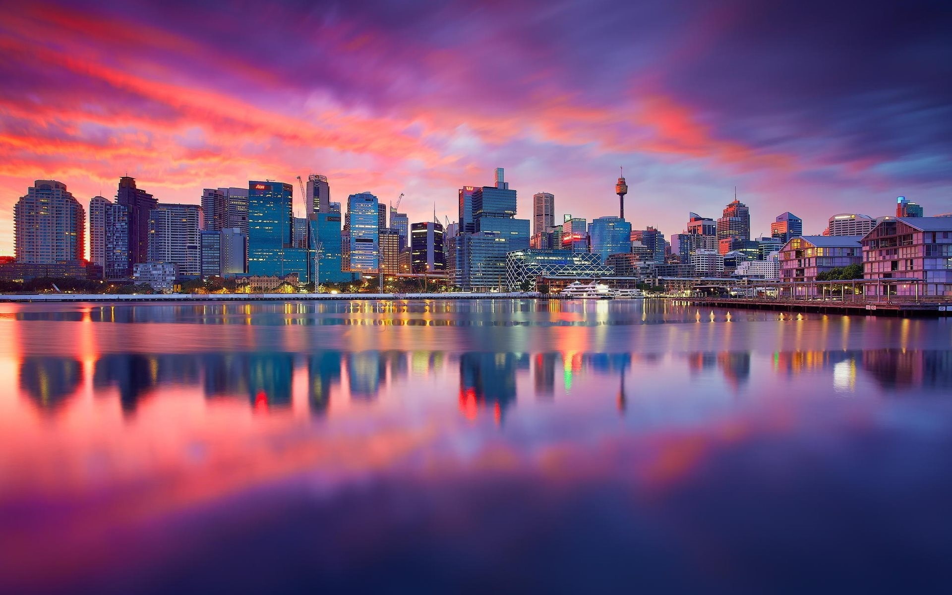 Sydney: The city covers a total area of 12,367 square kilometers. 1920x1200 HD Background.