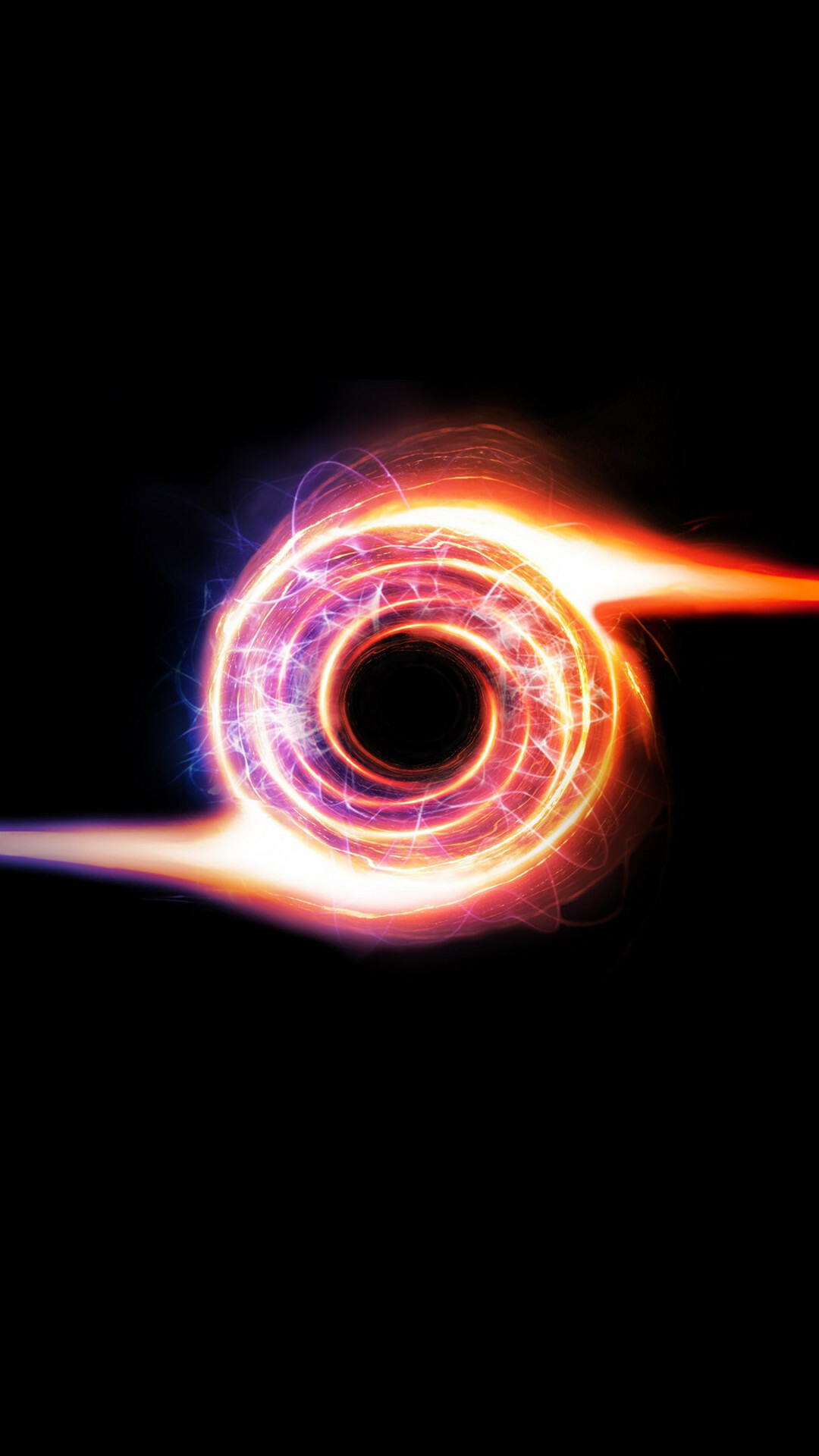 Mysterious black hole, Galactic phenomenon, Enigmatic space, Cosmic mysteries, 1080x1920 Full HD Phone