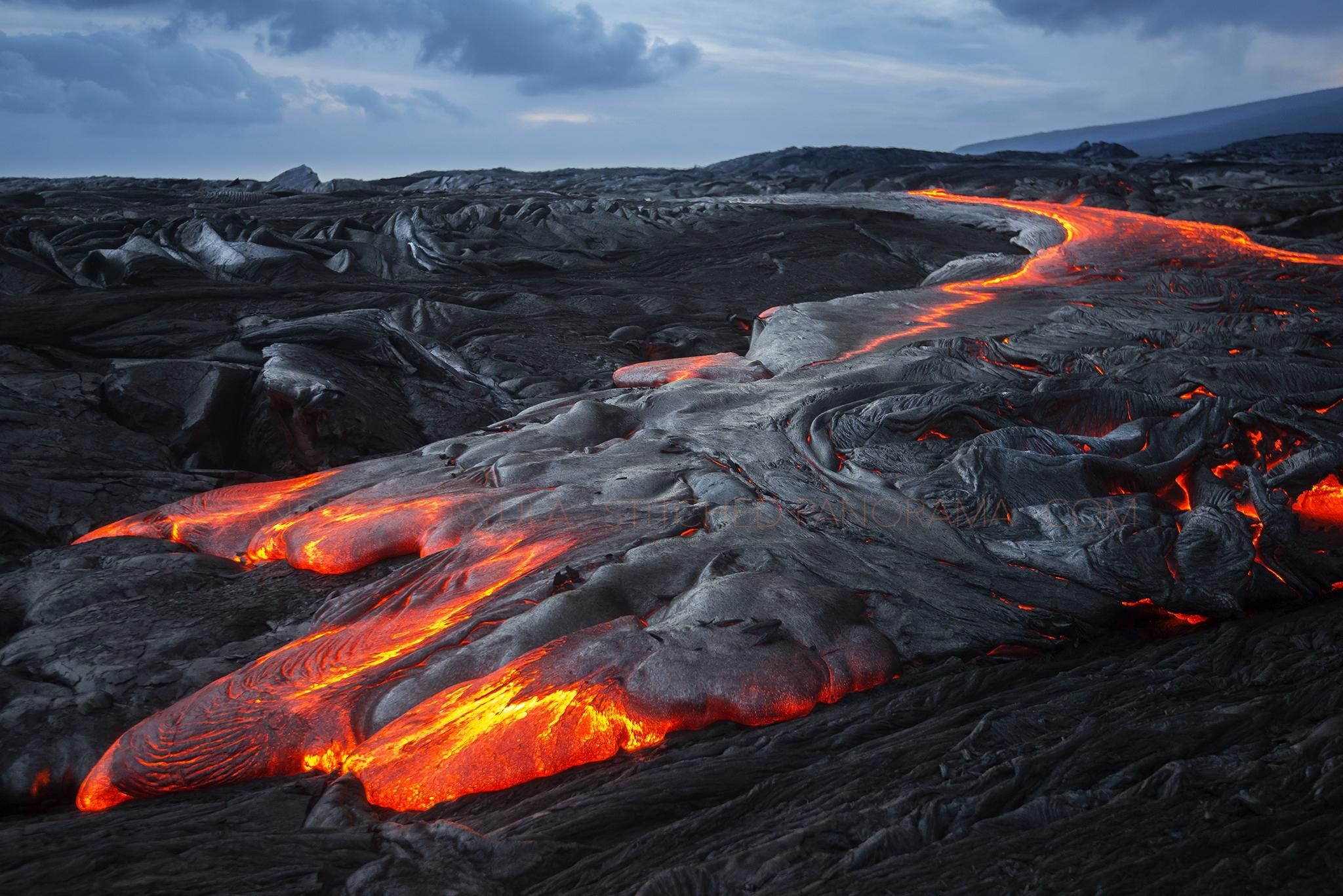 Volcanoes National Park, Hawaii, Surface Lava Flow, Rapidly Cooling, 2050x1370 HD Desktop