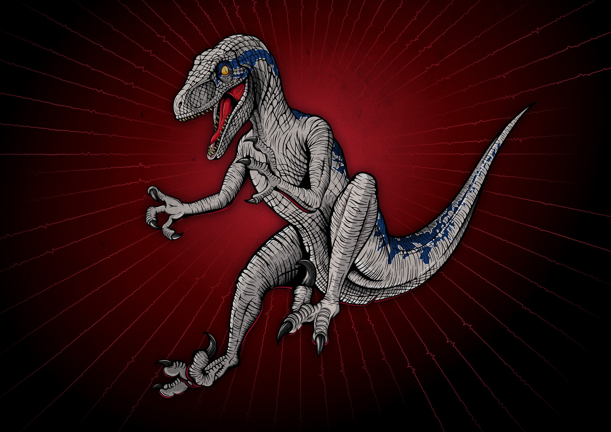 Velociraptor Mesozoic art, Dinosaur art prints, South Africa, Paleontological masterpiece, 2480x1750 HD Desktop