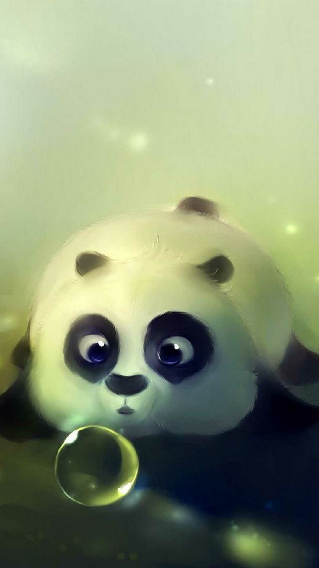 Panda: A bear like appearance, Distinctive black and white coloring makes. 1080x1920 Full HD Background.