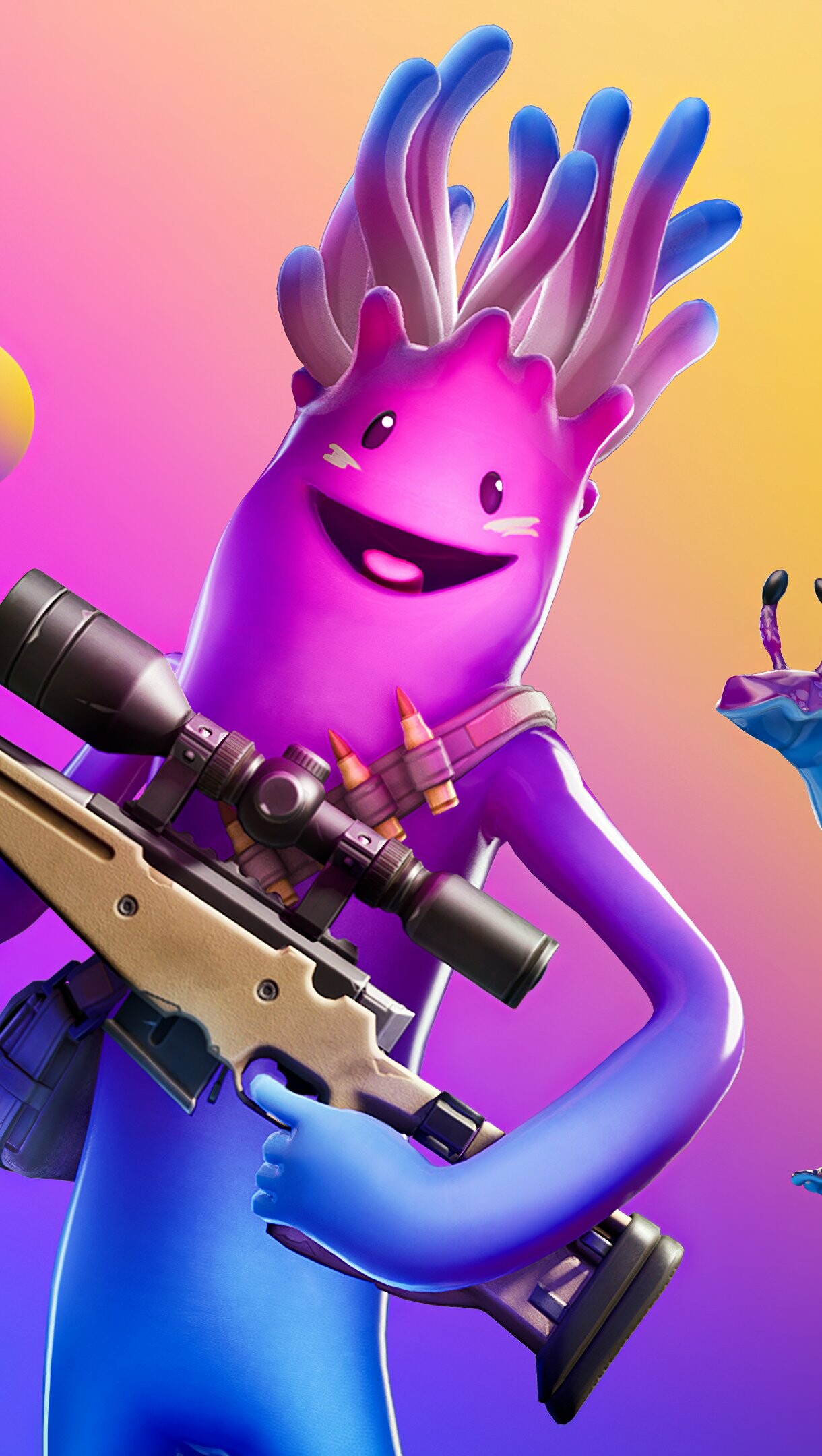 Fortnite: Jellie, A Rare Outfit, First released in Chapter 2: Season 1. 1220x2160 HD Background.