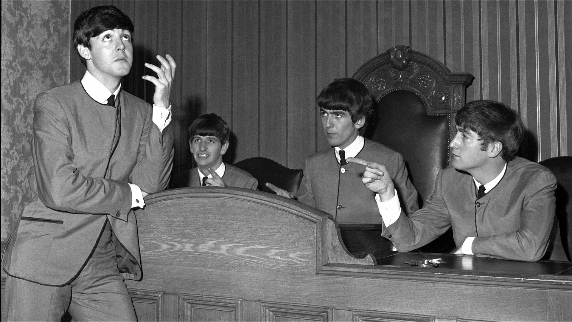 George Harrison, The Beatles, Lennon, McCartney, Starr, 1920x1080 Full HD Desktop