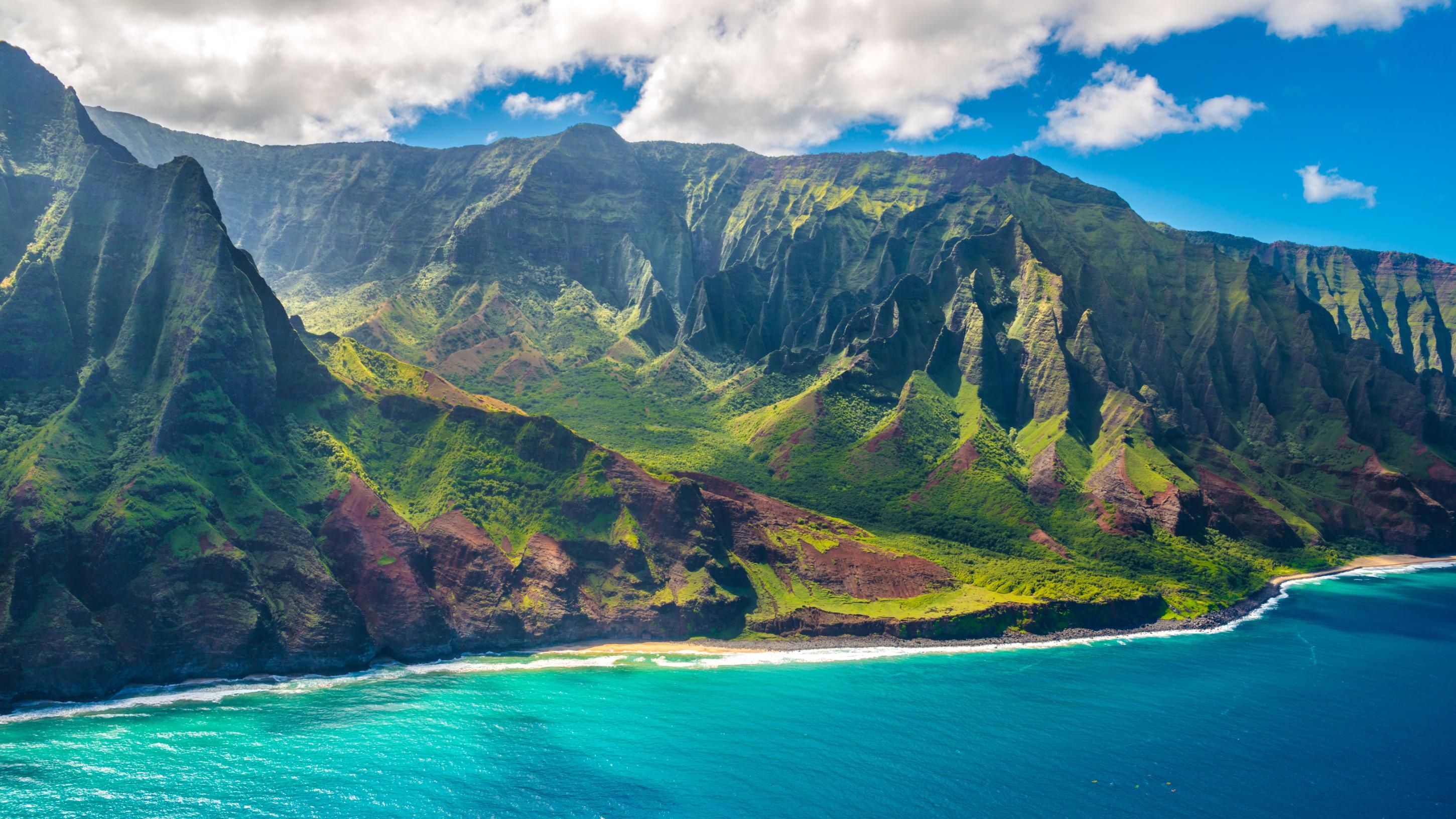 Hawaiian Islands, Island escapades, Stunning vistas, Sun-kissed shores, 2910x1640 HD Desktop