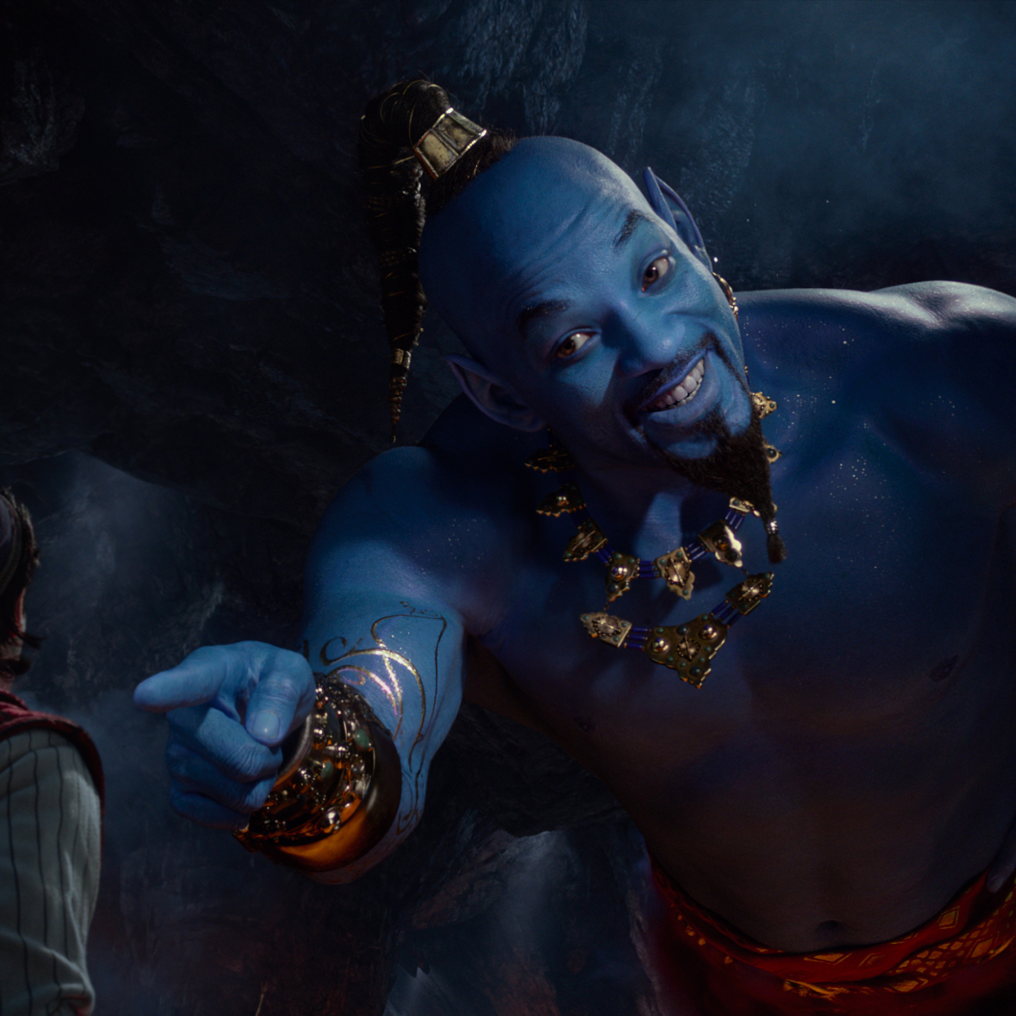 Will Smith, Aladdin movie, Genie character, 2019 movie, 2050x2050 HD Phone